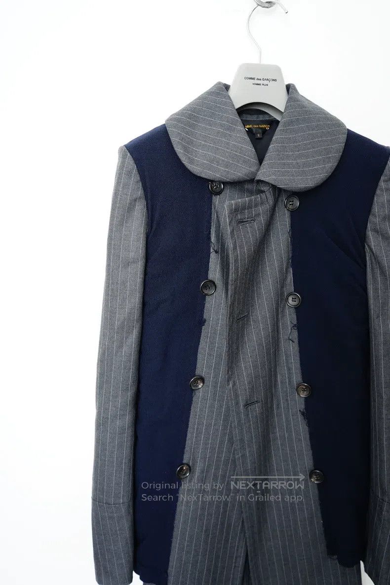 Comme des Garcons Comme des Garcons Patchwork Mid-Length Jacket with Collar Size S / US 4 / IT 40 - 4 Thumbnail
