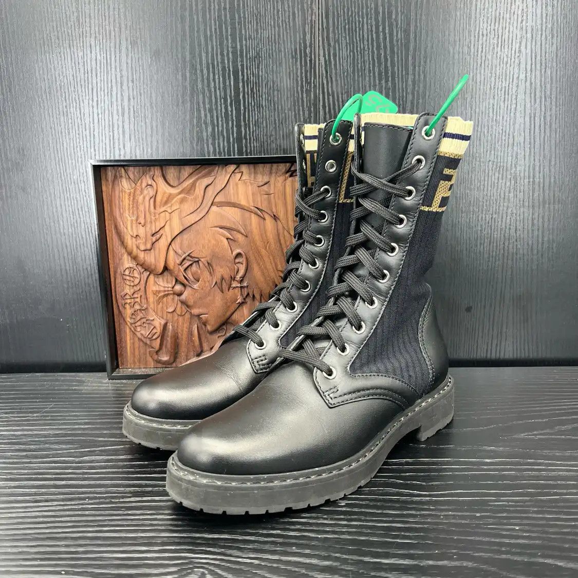 Fendi FENDI black leather Women's mid-calf boots 36 Size US 6 / IT 36 - 1 Thumbnail