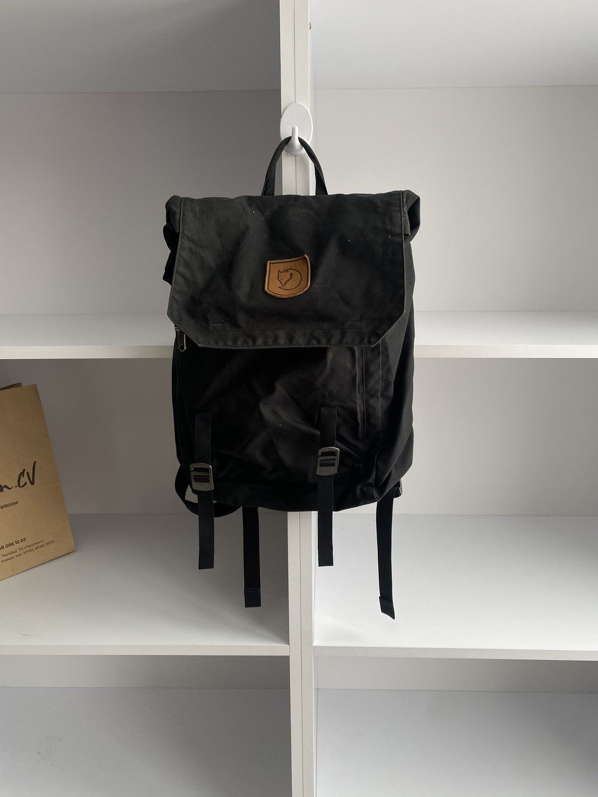 Fjallraven × Vintage Vintage Fjallraven Unisex Black Large G-1000 Laptop Backpack Size ONE SIZE - 2 Thumbnail