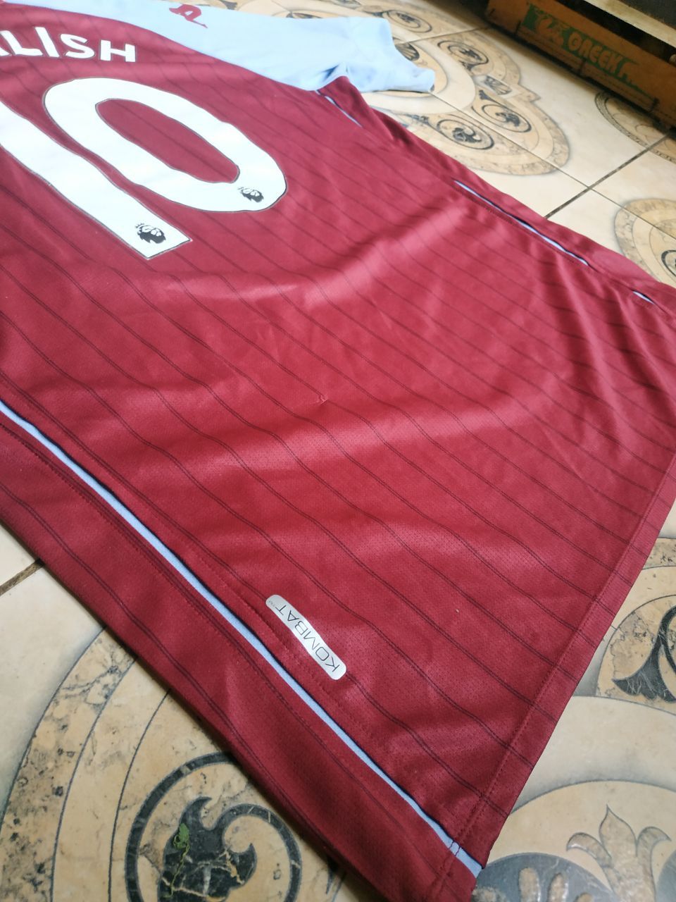 Kappa Kappa Aston Villa 2020 Grealish #10 Kombat Jersey XL Size US XL / EU 56 / 4 - 16 Thumbnail