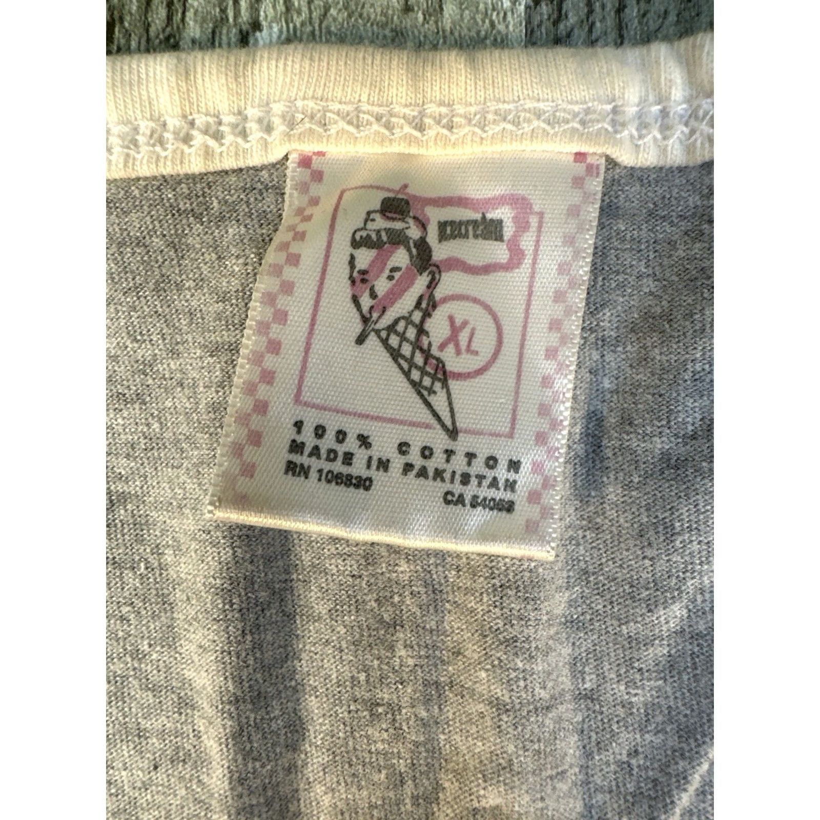 Vintage VINTAGE Recream Tank Top XL Gray Blue Trim 100% Cotton Ice Cream Cone Tank Women Size XL / US 12-14 / IT 48-50 - 2 Thumbnail