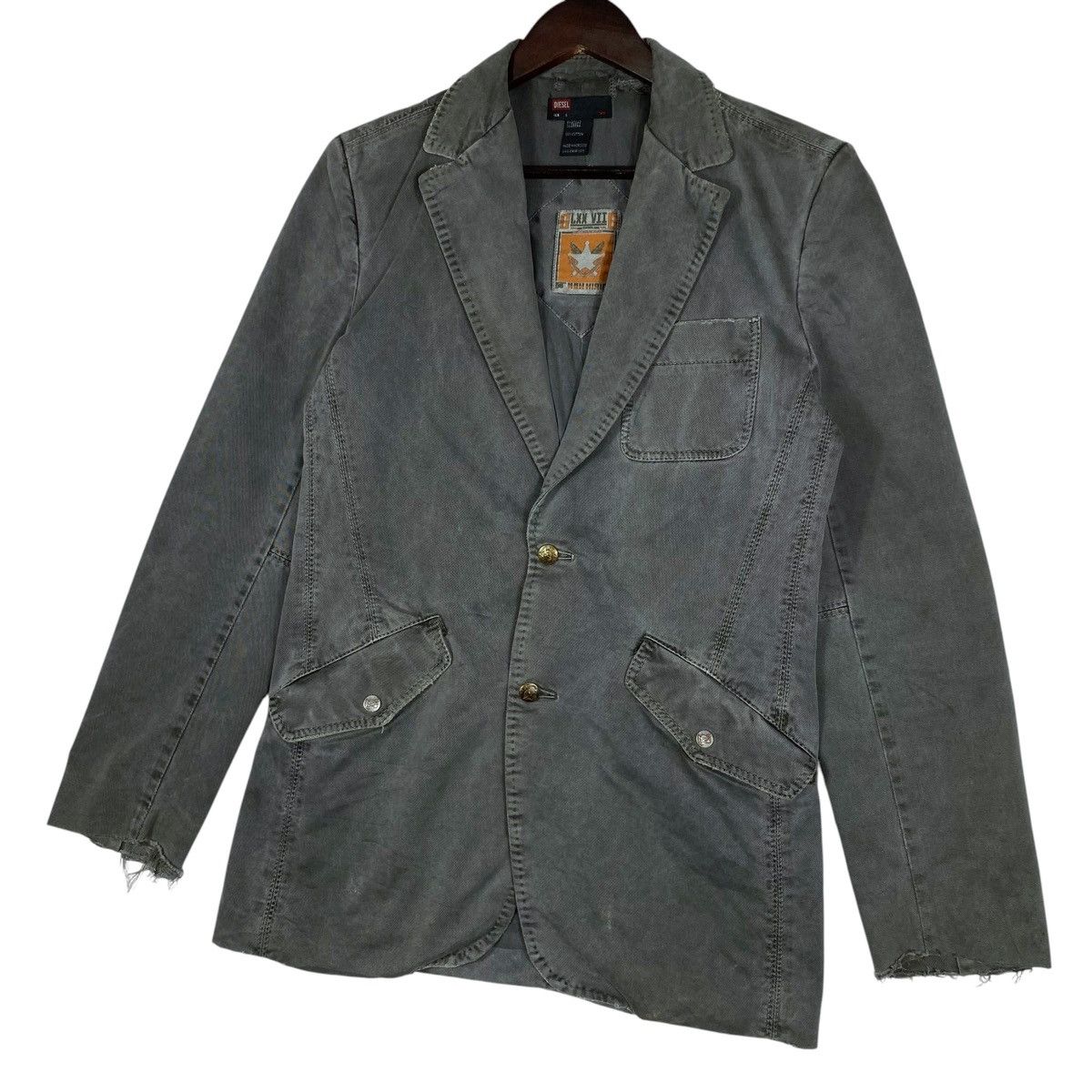 55DSL × Diesel × Diesel Black Gold Vintage Diesel Stonewash Distressed Jacket Size S / US 4 / IT 40 - 3 Thumbnail