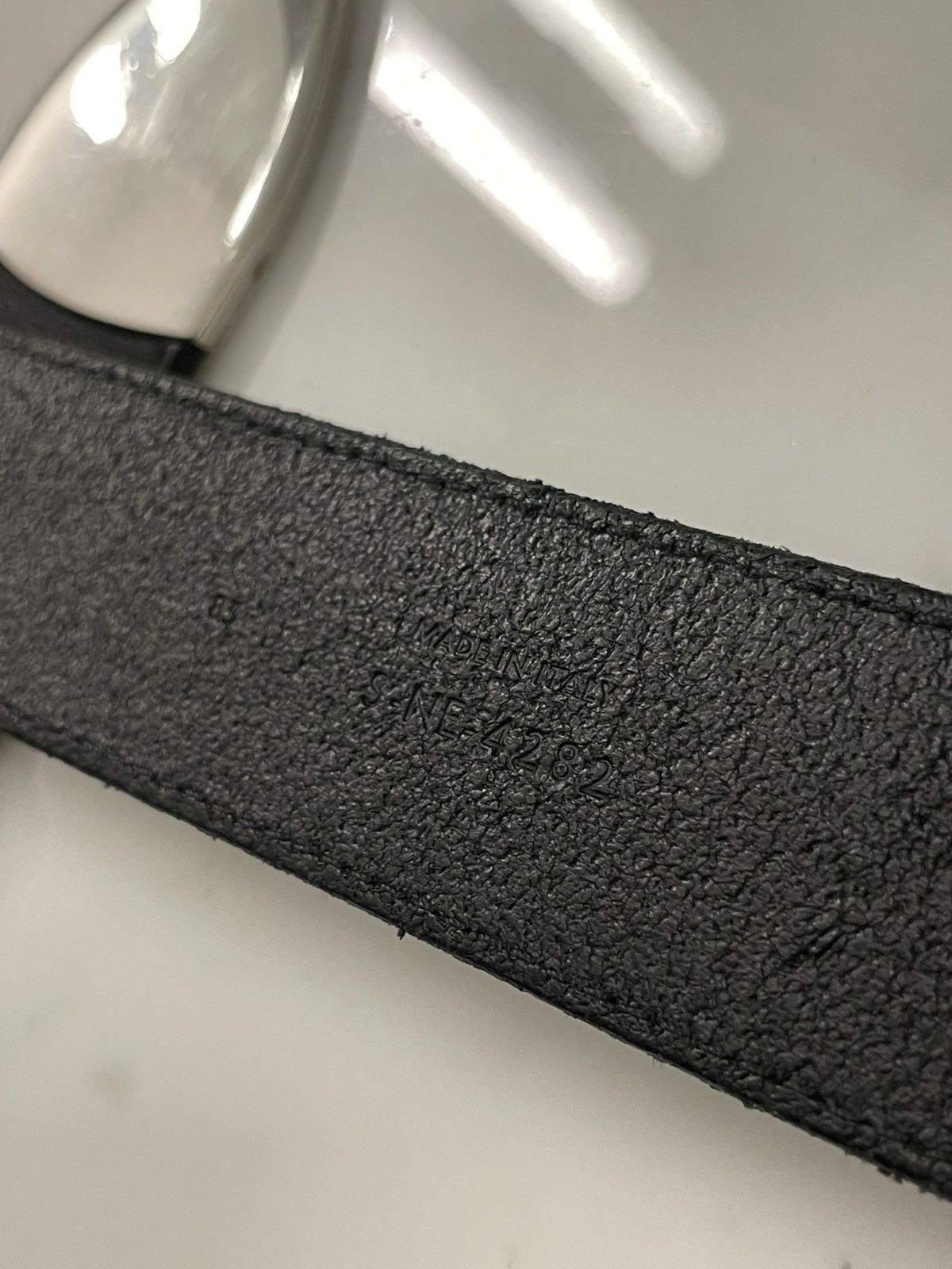 Celine Celine Large Black Leather Western Belt 35mm (29-32) 85 RARE Size 32 - 7 Thumbnail