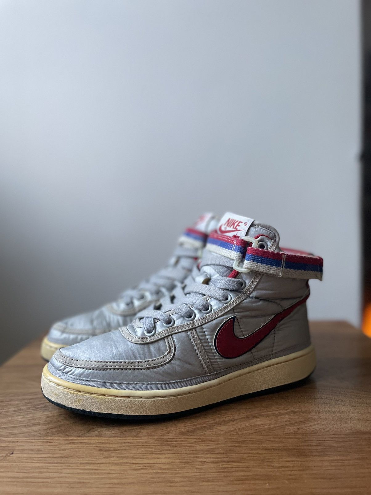 Nike Nike Vandal High Supreme VNTG Silver/Red Size US 6 / IT 36 - 2 Thumbnail