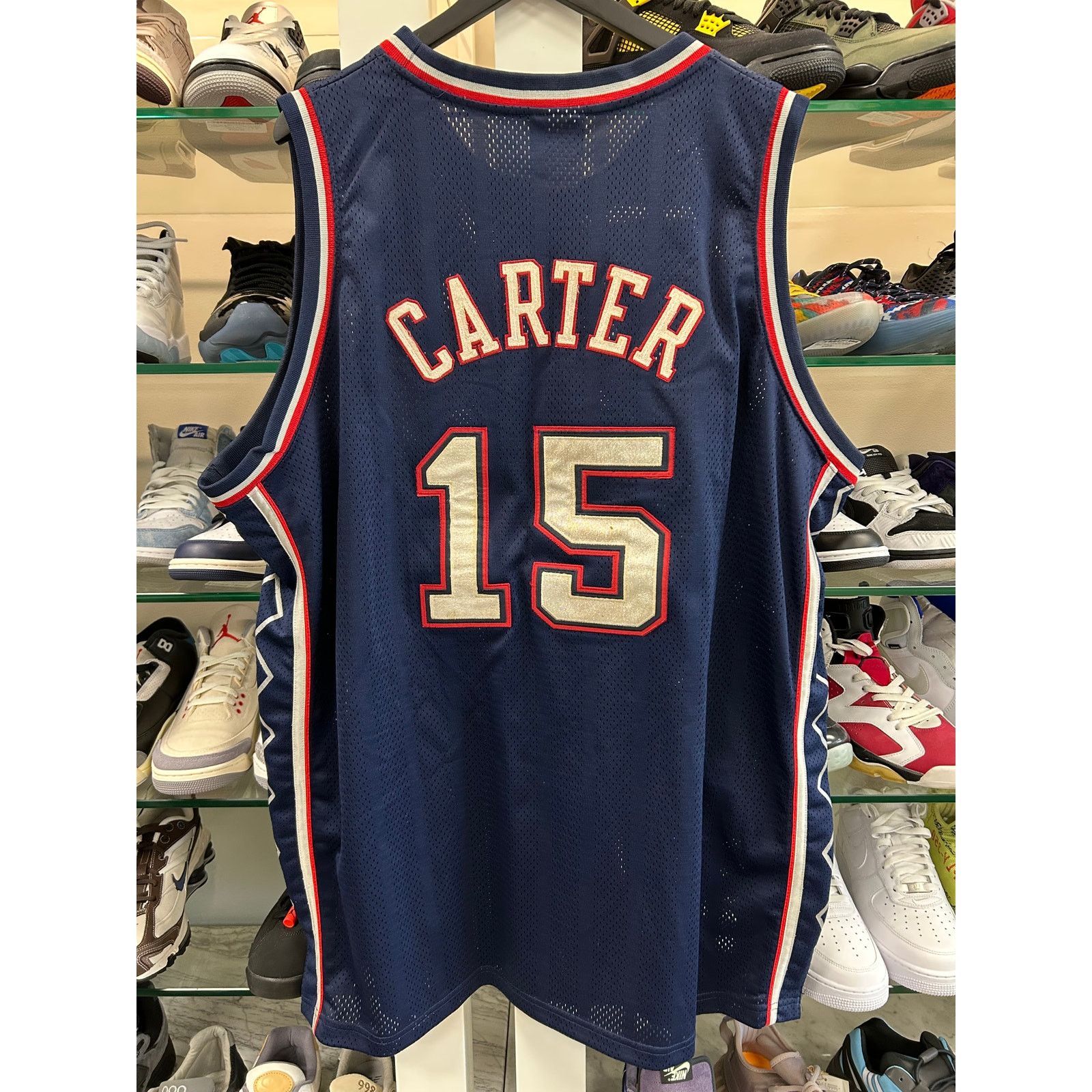 Reebok Vince Carter New Jersey Nets throwback Reebok NBA jersey XL Size US XL / EU 56 / 4 - 1 Thumbnail