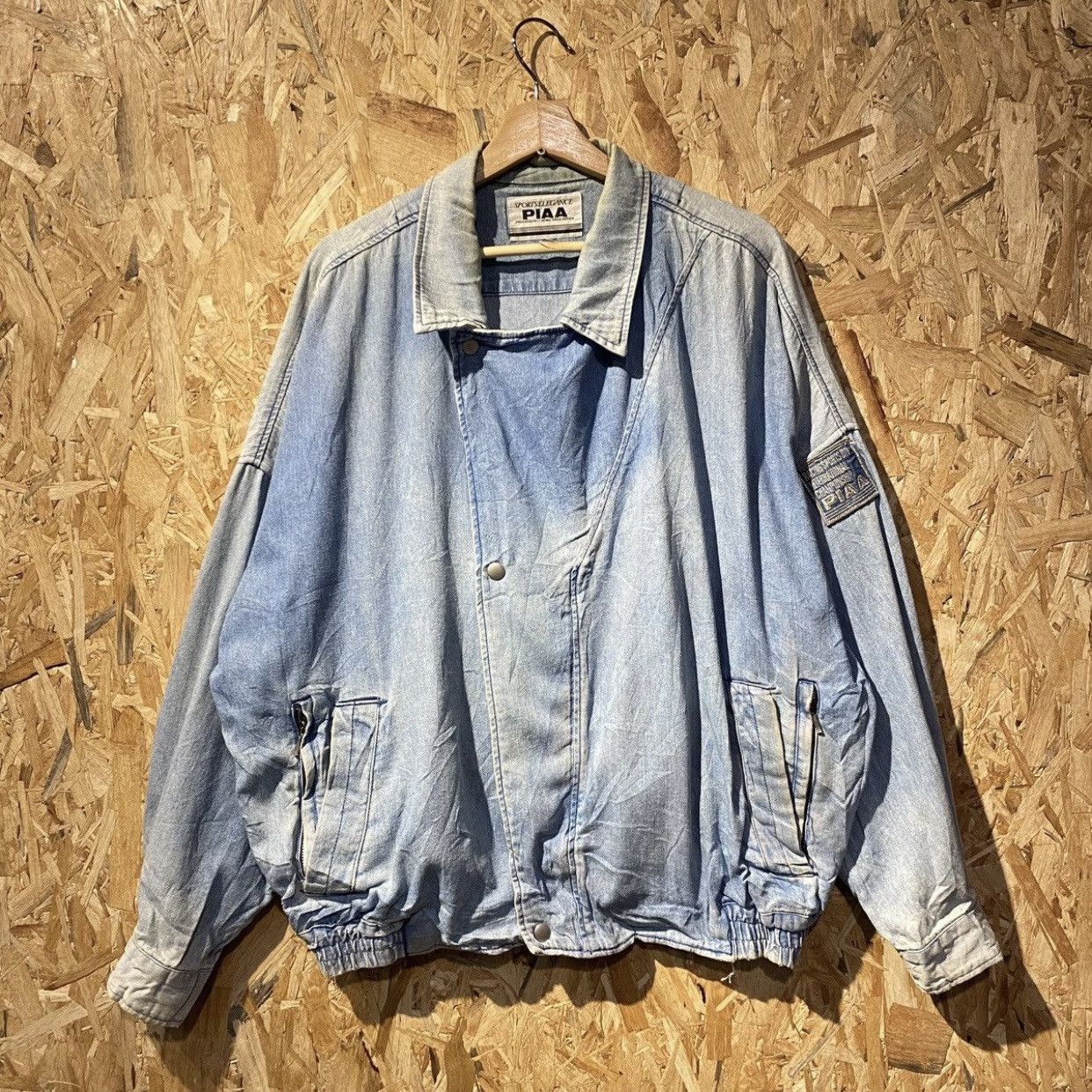 Japanese Brand × Vintage PIAA Motor Sport Bomber Denim Jackets Size US XL / EU 56 / 4 - 1 Thumbnail
