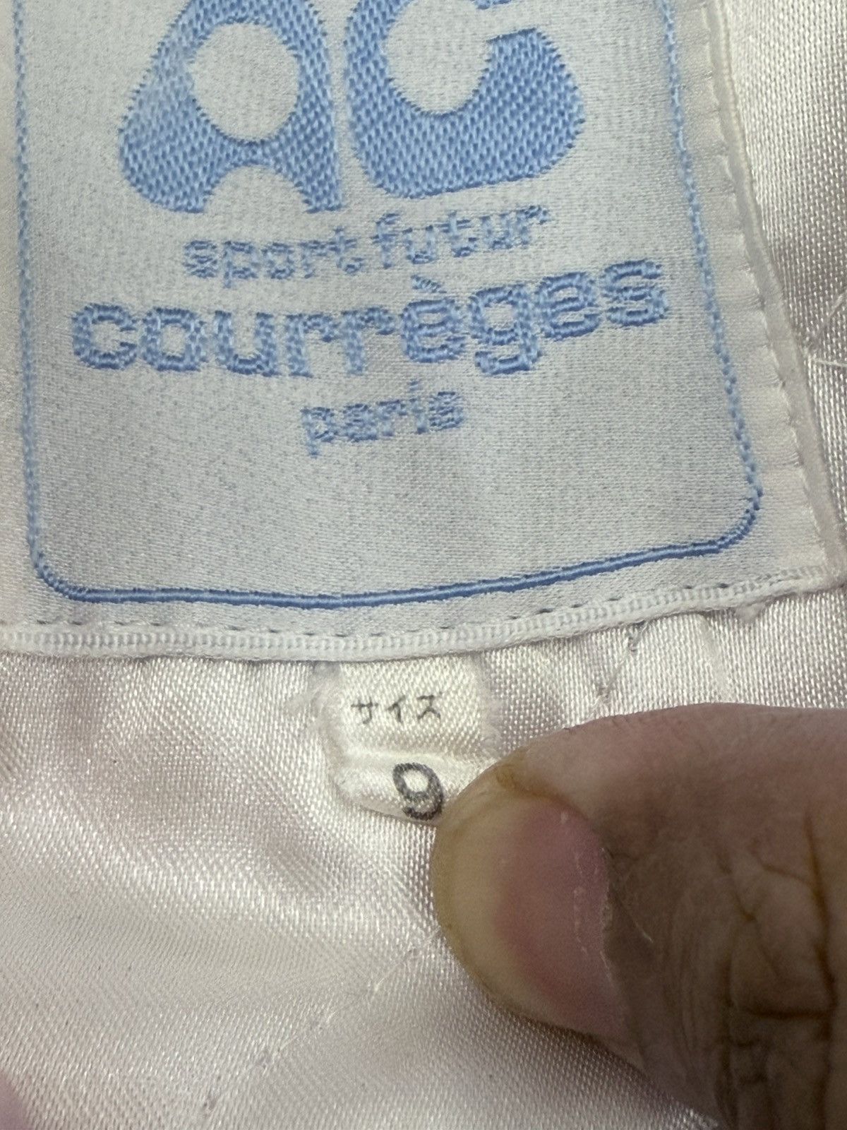 Courreges Vintage 80s COURREGES Sport Futur Biglogo Bomber Jacket Size L / US 10 / IT 46 - 6 Thumbnail