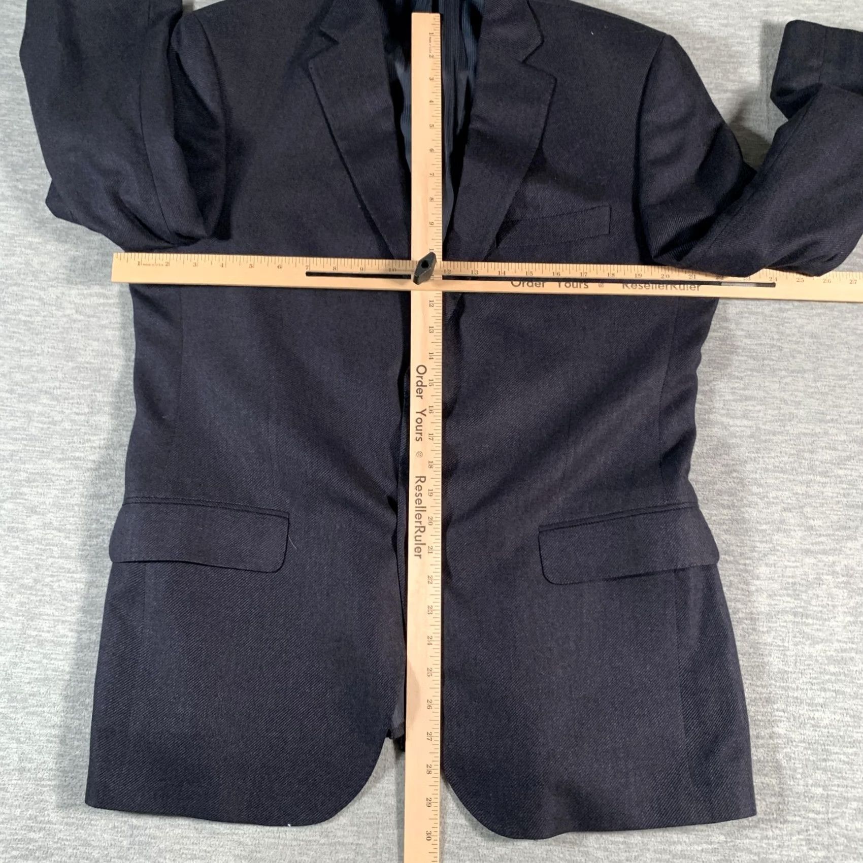 Vintage Lanza Collezione Blazer Mens 42R Navy Blue Loro Piana Wool Silk Made Canada Size 42R - 5 Thumbnail