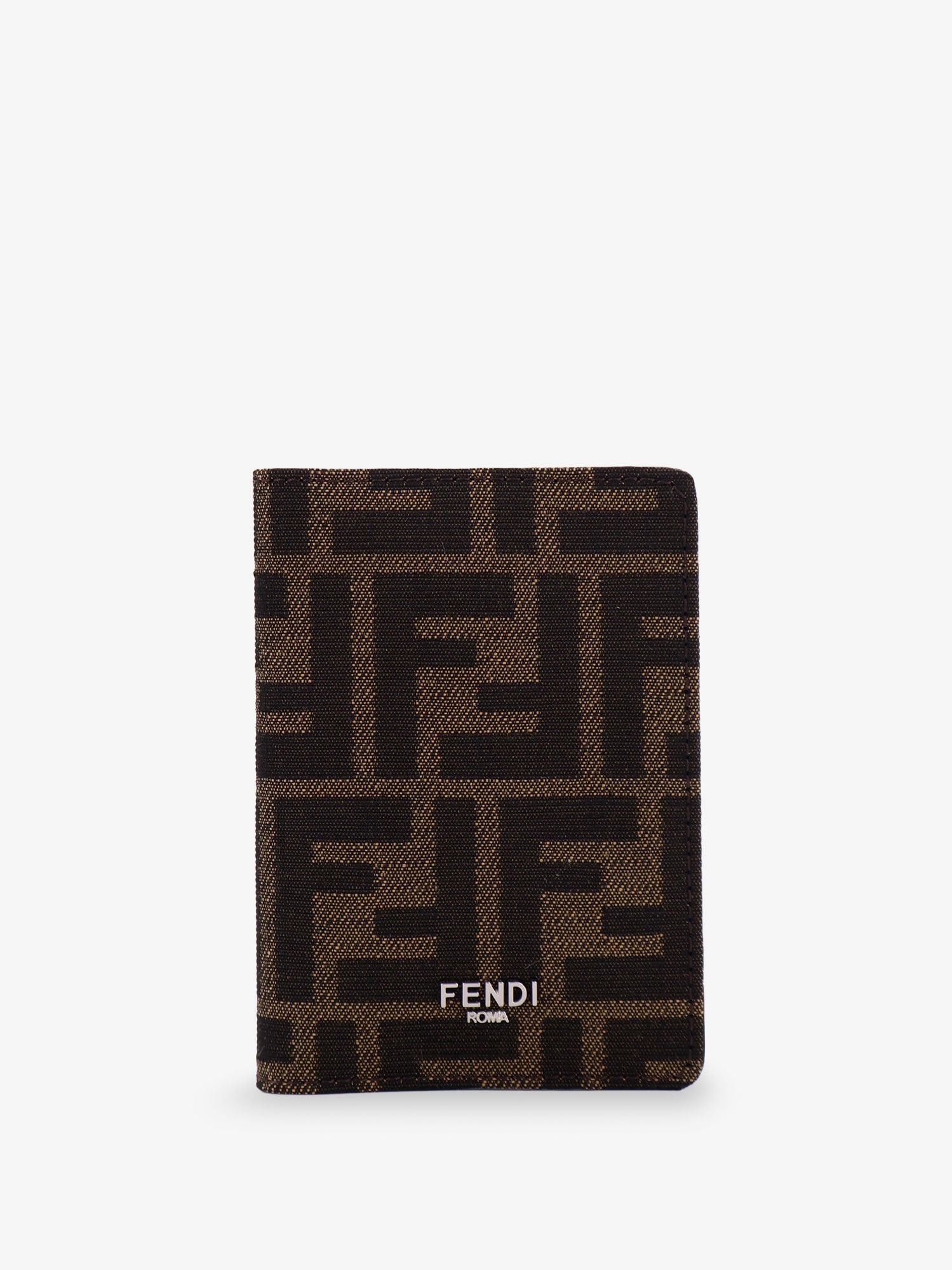 Fendi Ff Fabric Card Holder With Front Logo Size ONE SIZE - 1 Thumbnail