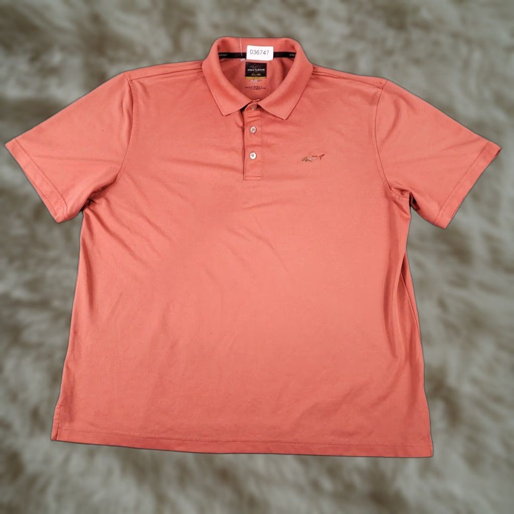 Vintage Greg Norman Polo Shirt Mens L Pink Golf Casual Short Sleeve Shirt Mens Size US L / EU 52-54 / 3 - 1 Thumbnail