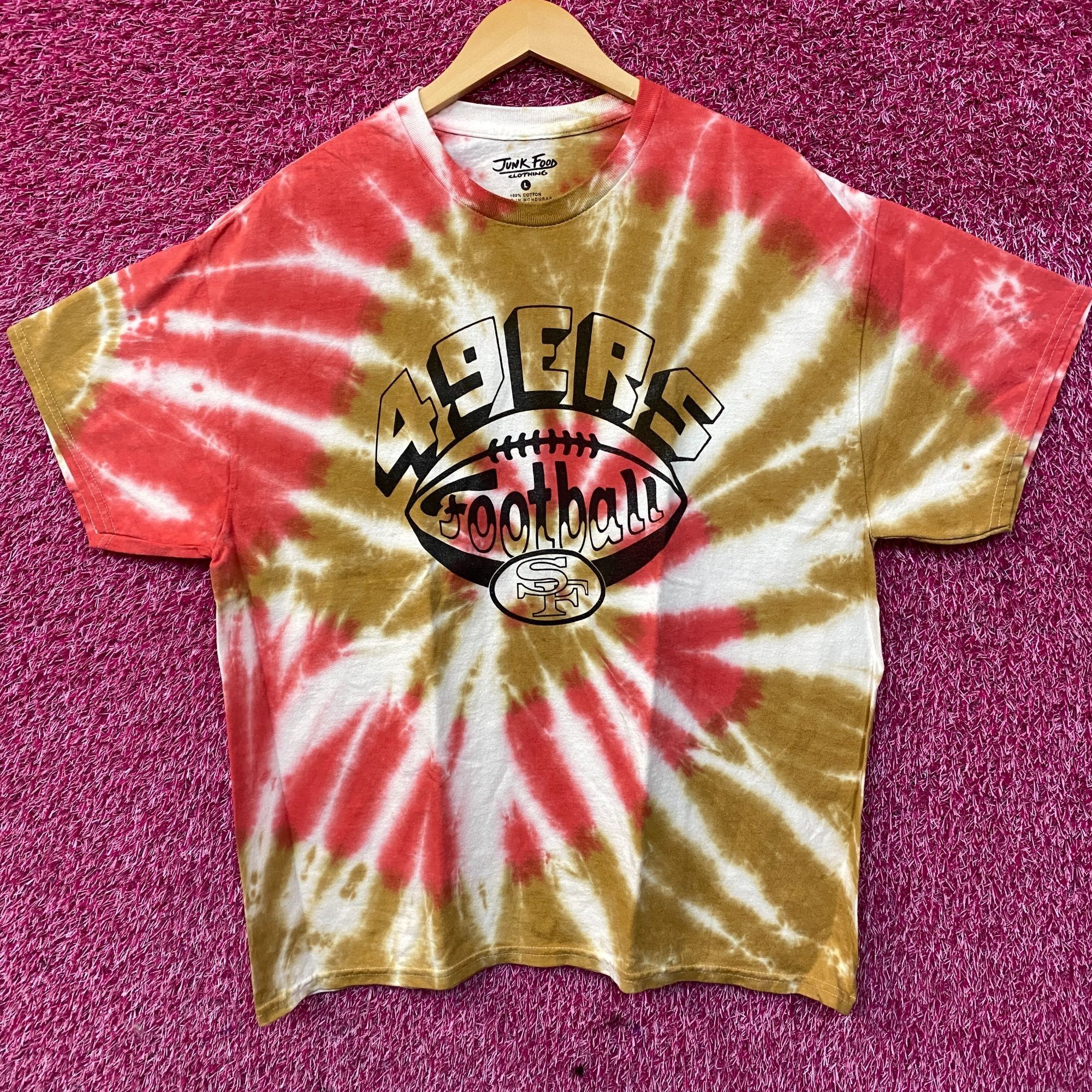 Junk Food San Francisco 49ers Football Tie-Dye T-Shirt Large Size US L / EU 52-54 / 3 - 1 Thumbnail