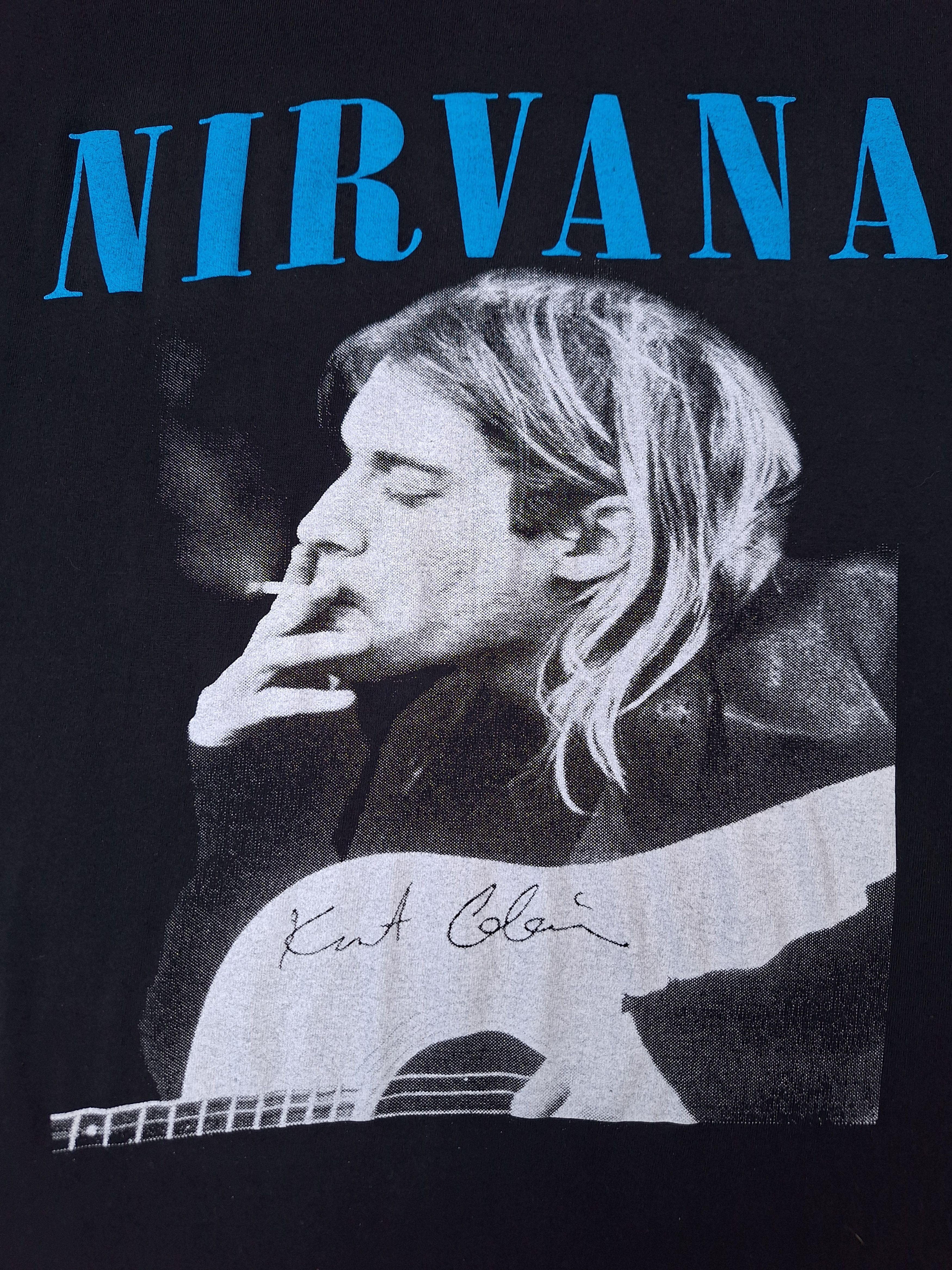 Japanese Brand 🔥RARE🔥Nirvana smiley Kurt Cobain not nevermind album tee Size US L / EU 52-54 / 3 - 3 Thumbnail