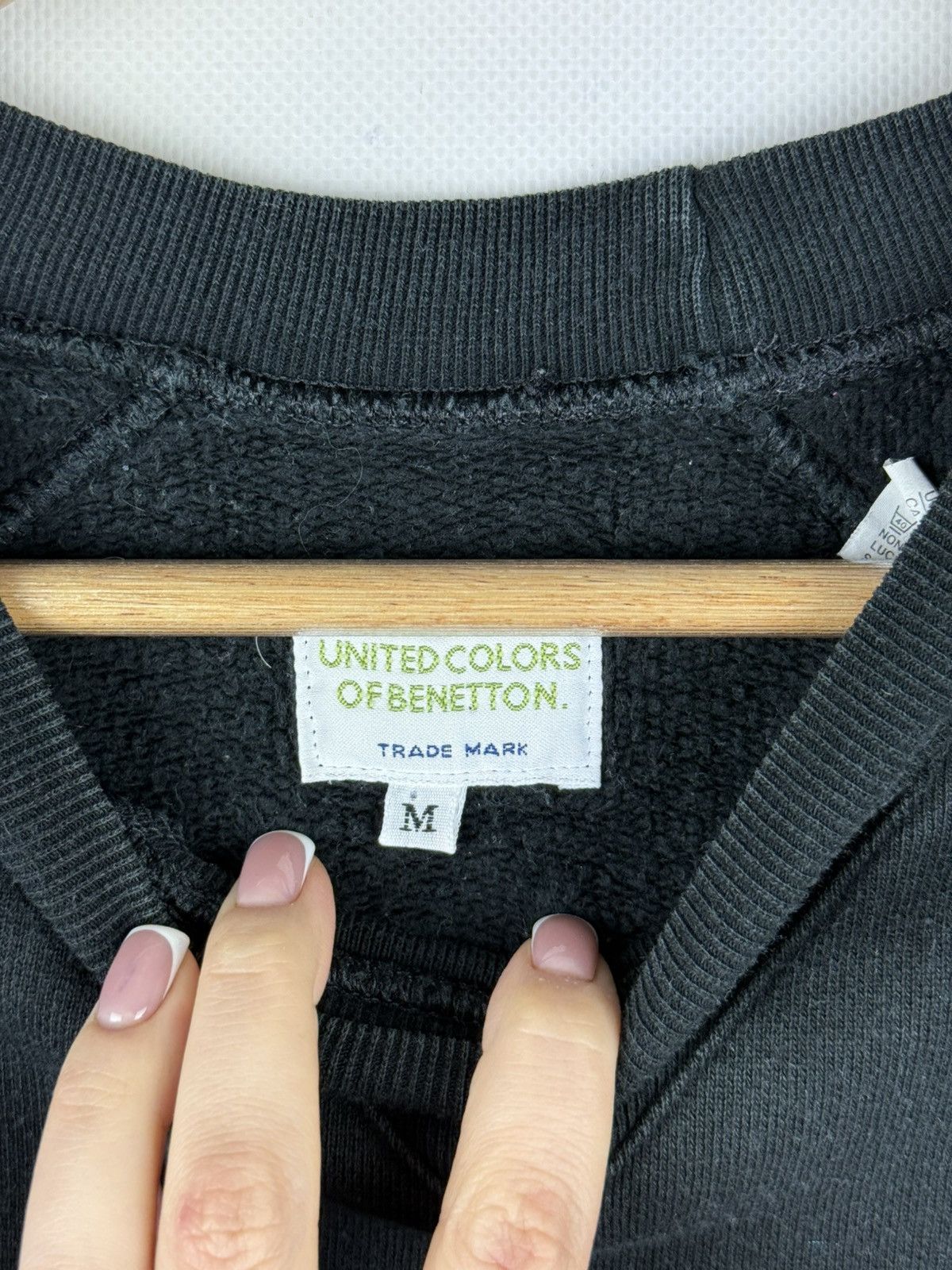 United Colors Of Benetton United Colors Of Benetton Embroidered Sweatshirt Pullover Size US M / EU 48-50 / 2 - 9 Thumbnail