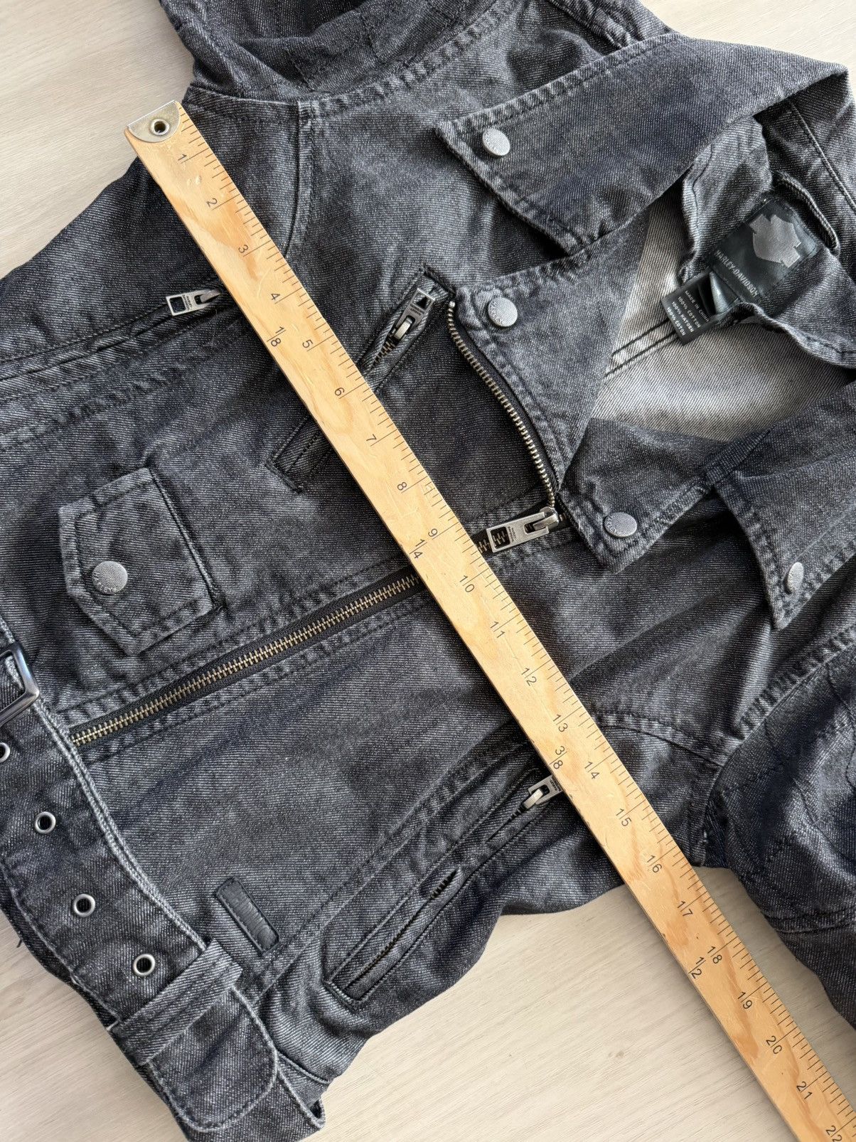 Harley Davidson Harley Davidson Denim Moto Fitted Full Zip Sz S Size S / US 4 / IT 40 - 5 Thumbnail