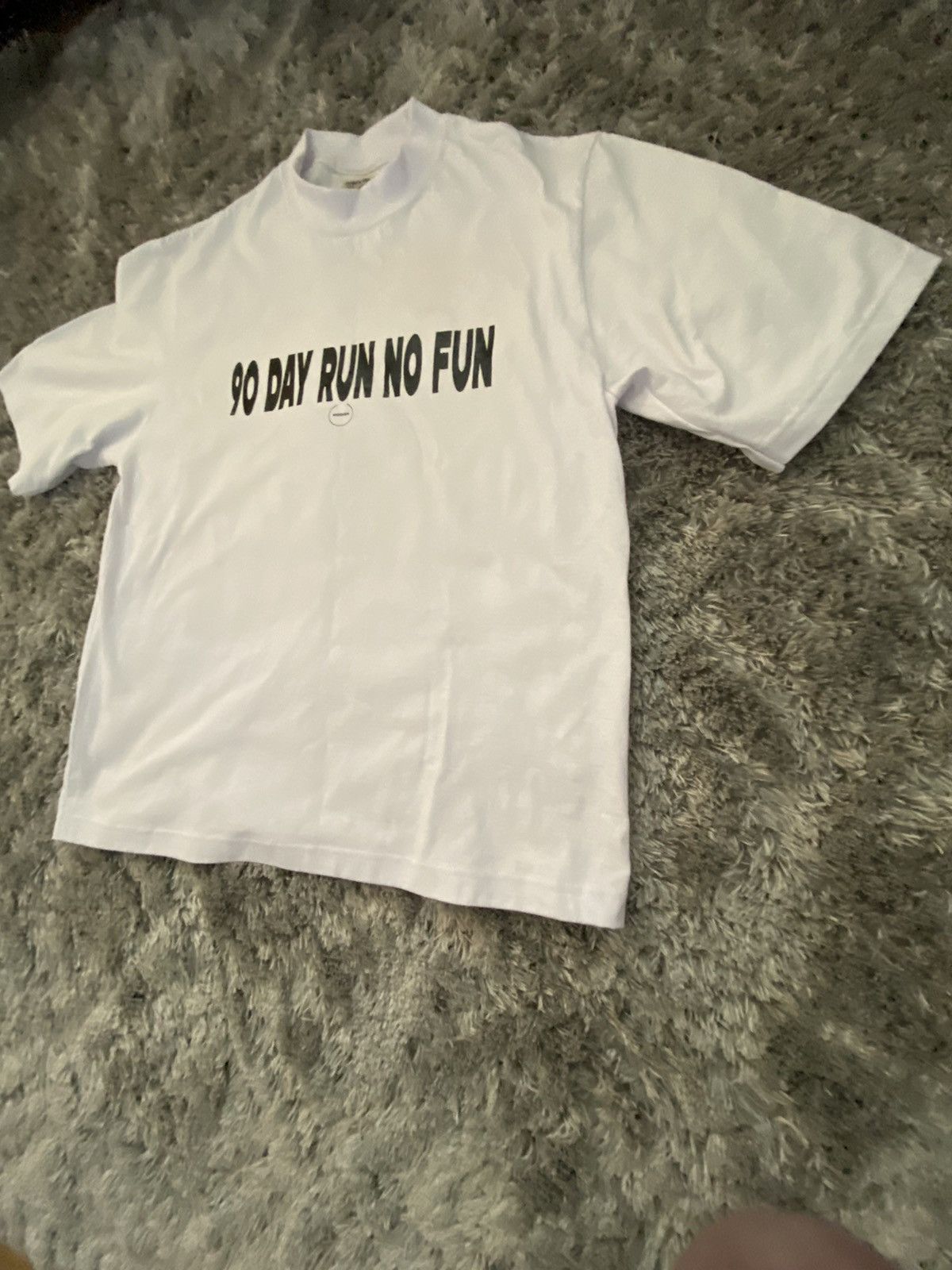 Designer × Vintage “90 Day Run no fun” oversize shirt Size US XS / EU 42 / 0 - 2 Thumbnail