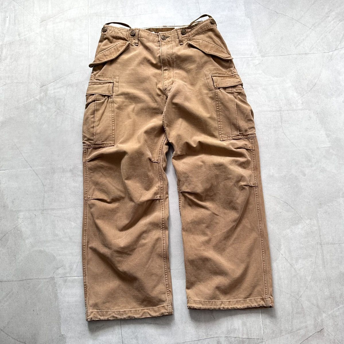Abercrombie & Fitch RARE Abercrombie Fitch Military Parachute Baggy Cargo Pants Size US 34 / EU 50 - 1 Thumbnail