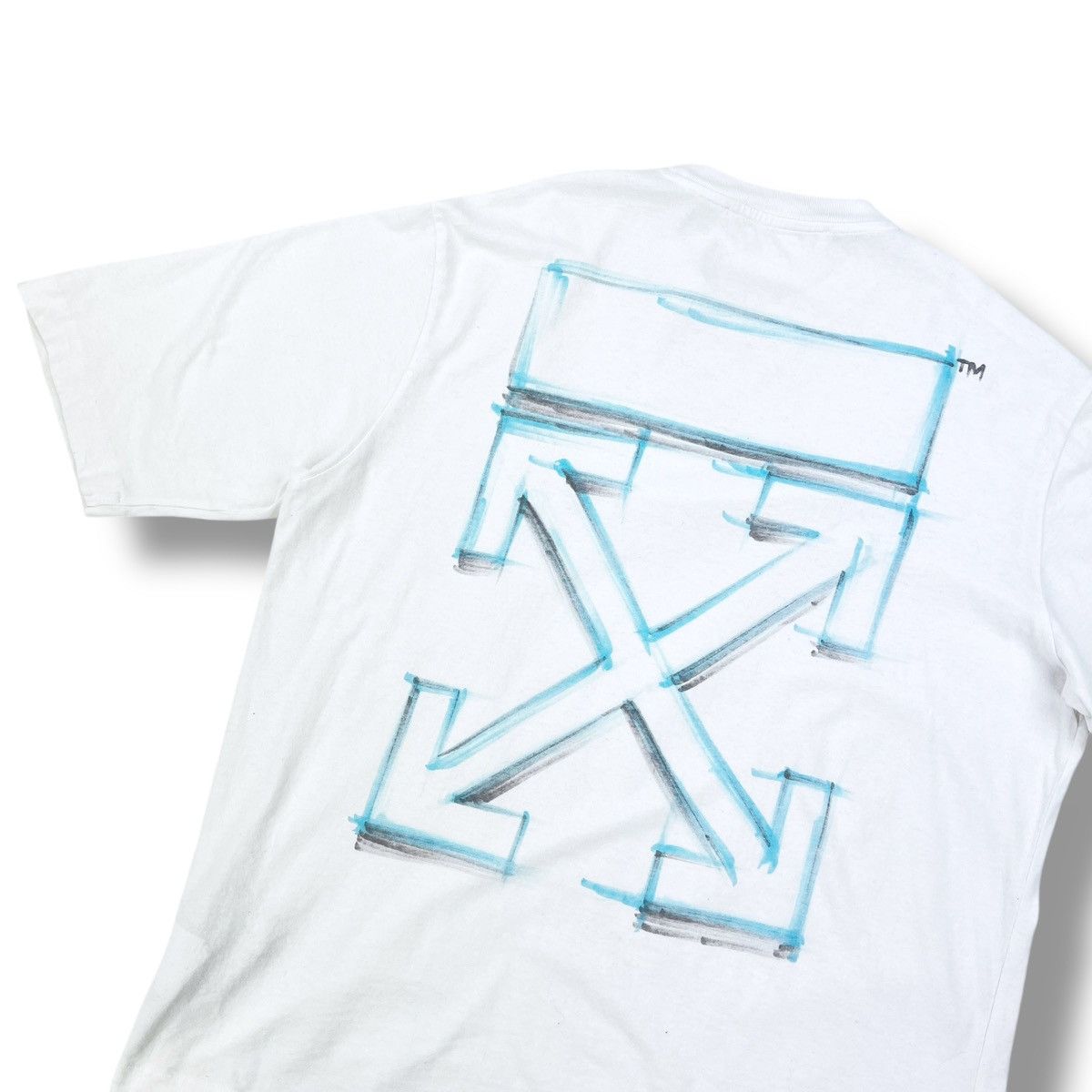 Off-White Off-White Marker Arrows Skate White T Shirt Size US XL / EU 56 / 4 - 1 Thumbnail