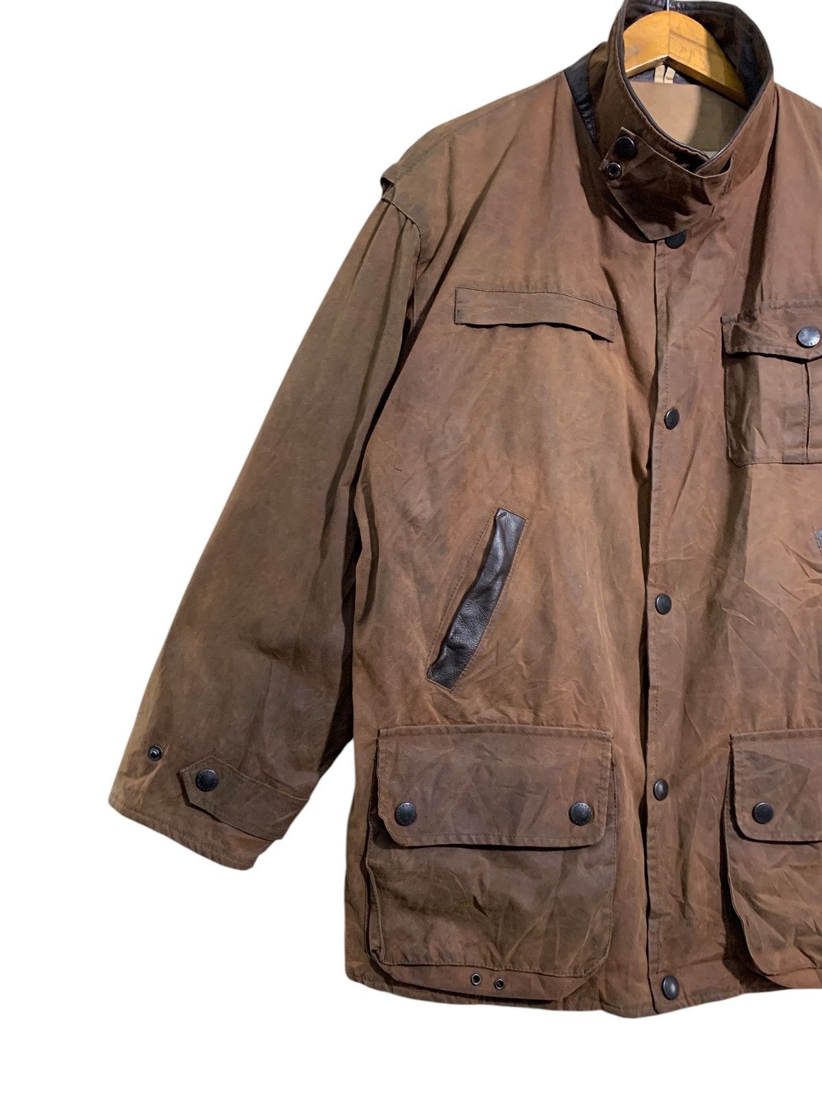 Barbour 🔥BARBOUR BUSHMAN JACKET WAX Size US L / EU 52-54 / 3 - 3 Thumbnail