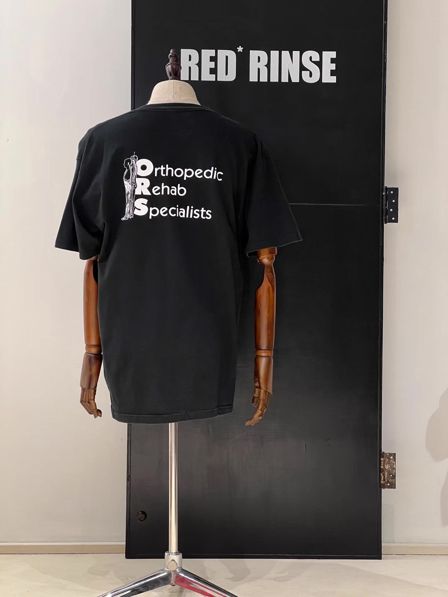 Vintage Vintage Slogan Short Sleeve T‑shirt ORS Skeleton Q13 Size US M / EU 48-50 / 2 - 5 Thumbnail