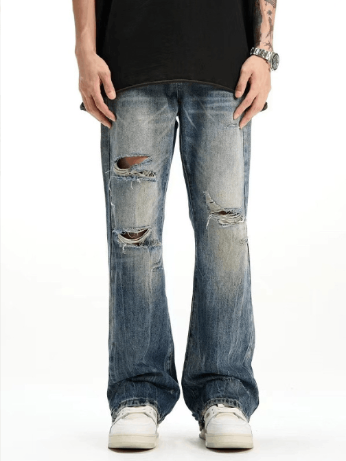 Japanese Brand × Jean American high street cool ripped jeans for men Size US 32 / EU 48 - 1 Thumbnail