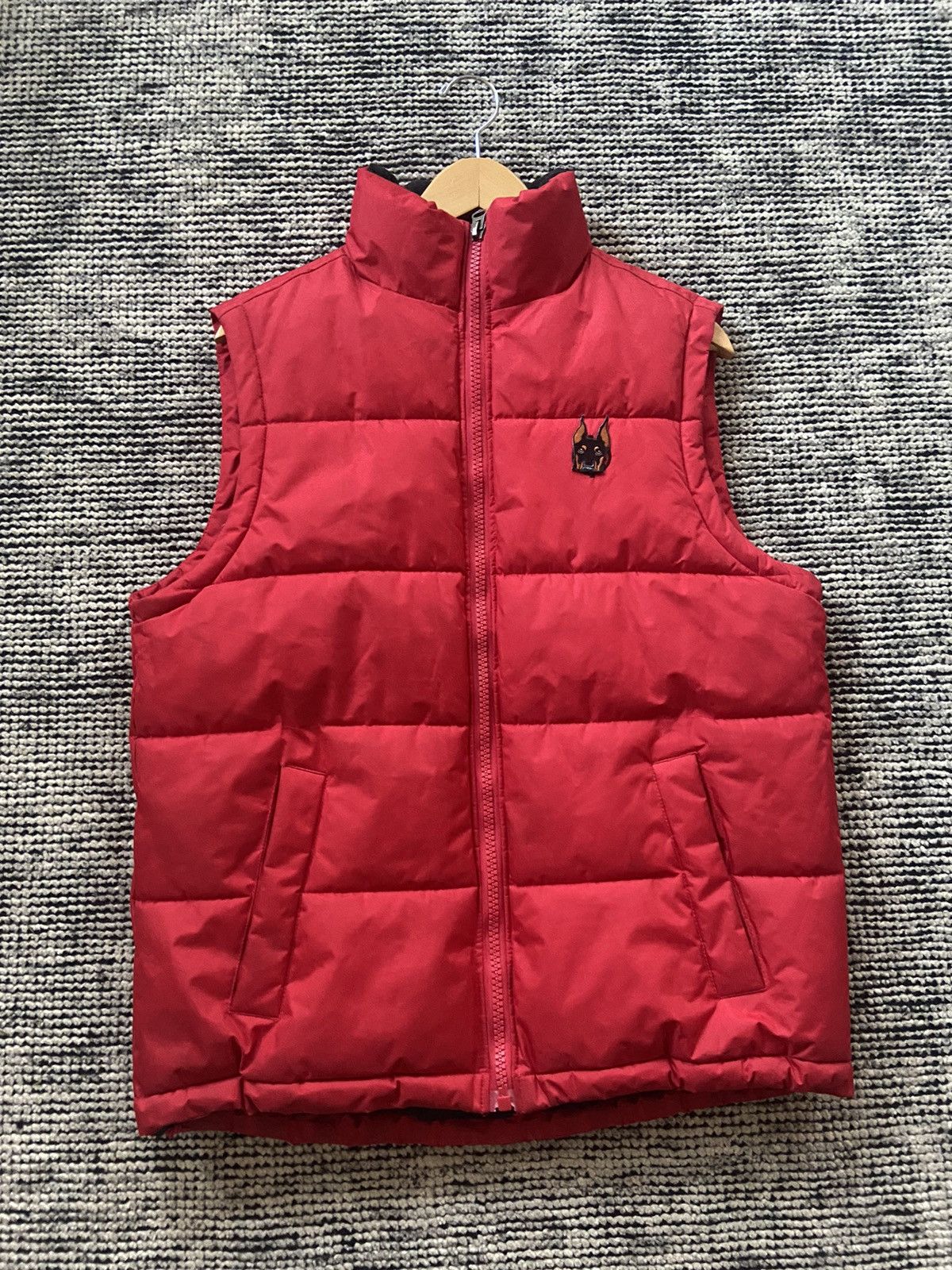 ジャケット・アウター 90's 00's akademiks Puffer Vest HIPHOP Akademiks Vintage style Quilted Puffer Vest Black Zip front