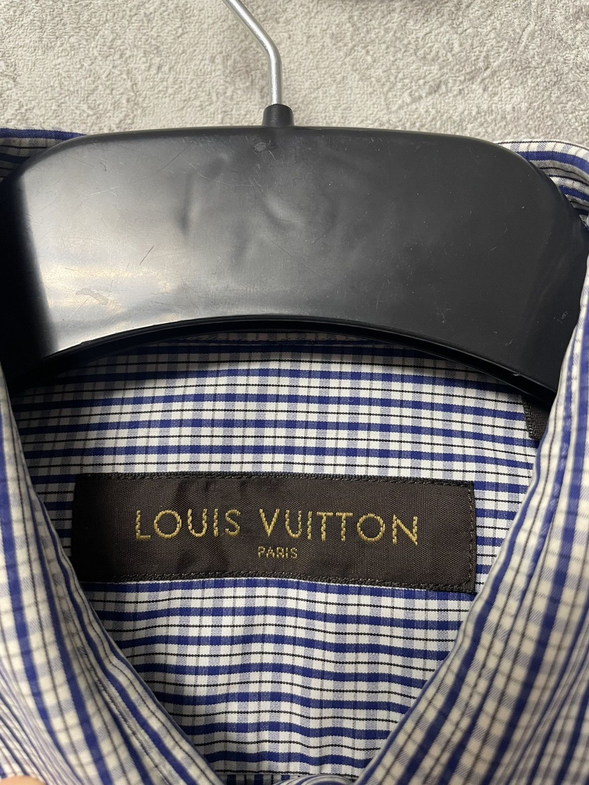 Louis Vuitton Louis Vuitton Checkered Logo Long Sleeve Shirt Size US M / EU 48-50 / 2 - 12 Thumbnail