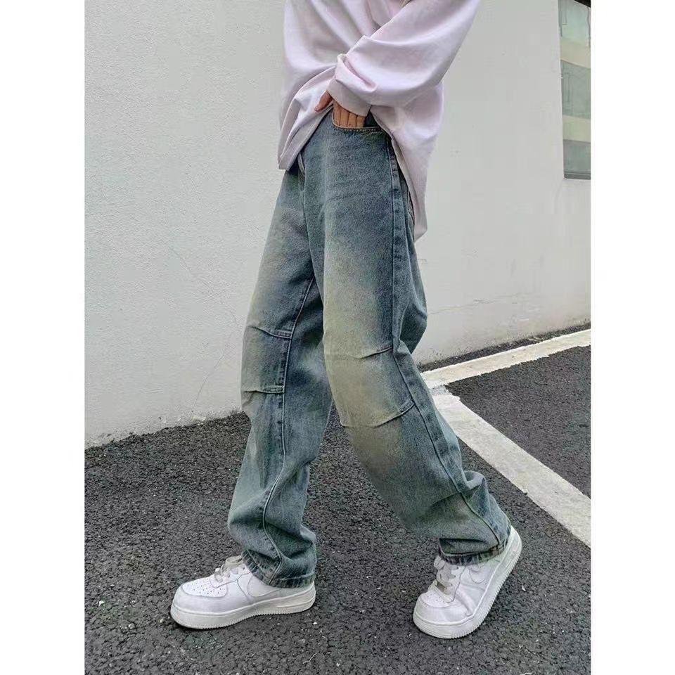 Designer × Jean × Vintage Street Hip Hop Wide Leg Baggy Jeans Size US 34 / EU 50 - 4 Thumbnail