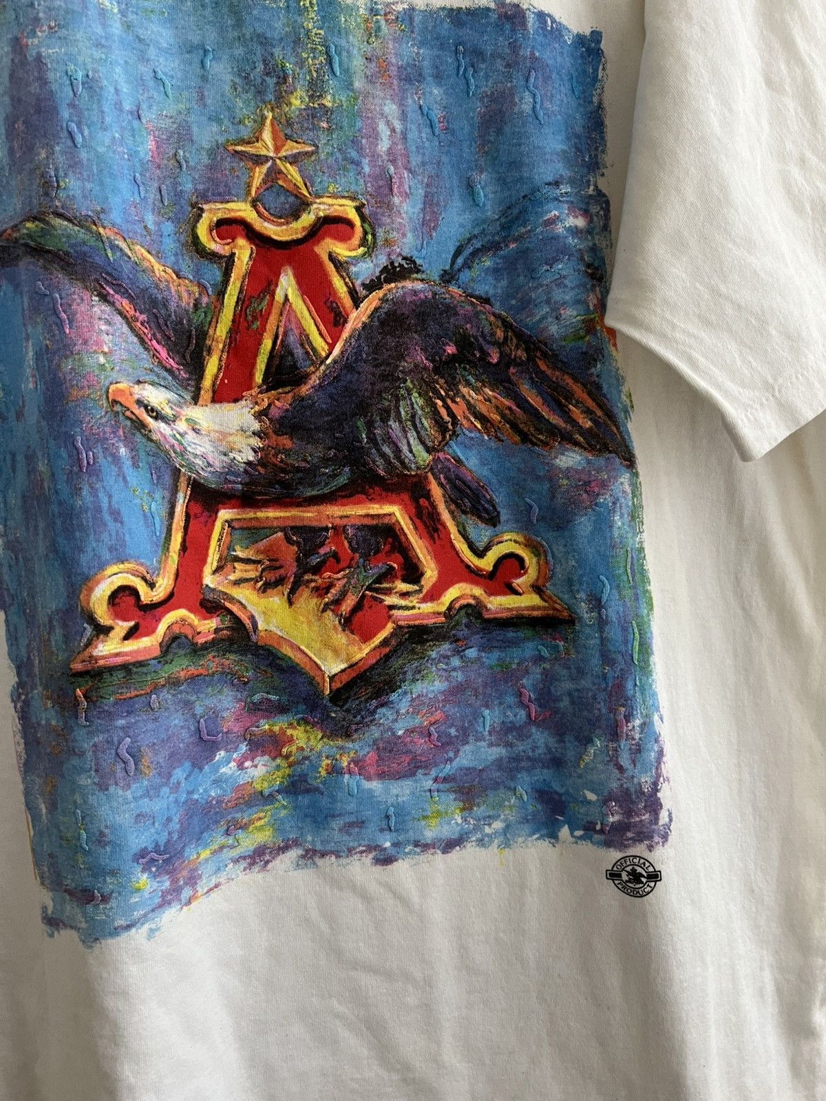 Vintage Vintage Anheuser Busch Beer Eagle T-Shirt AllSport USA 90s Size US XL / EU 56 / 4 - 4 Thumbnail