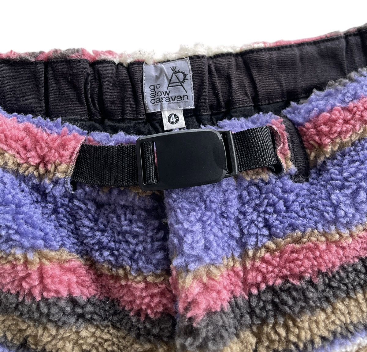 go slow caravan Multicolor Fleece Shorts Pants Size US 34 / EU 50 - 6 Thumbnail