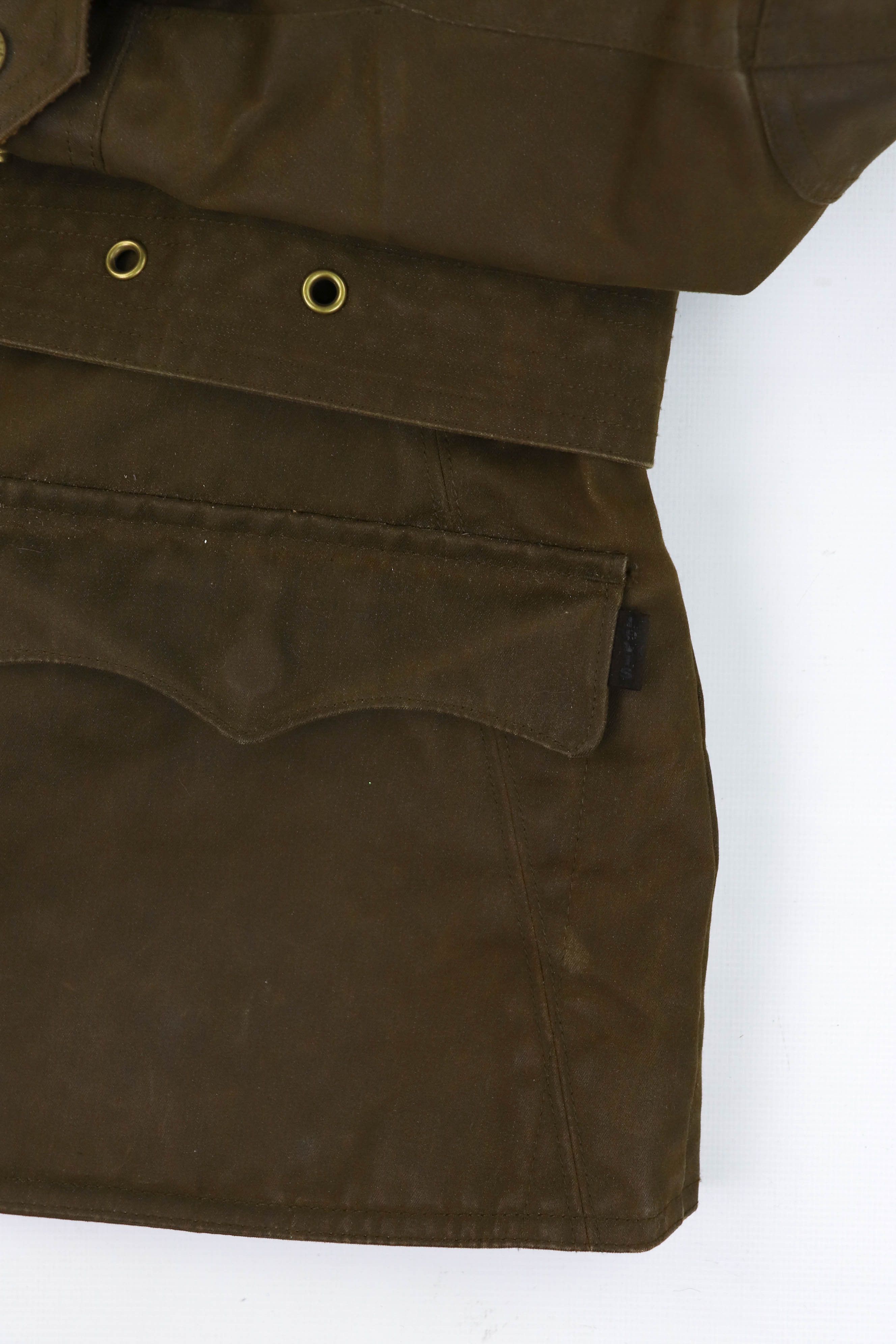 Levi's Women's Levi's Olive Green Waxed Belted Jacket Size M / US 6-8 / IT 42-44 - 10 Thumbnail