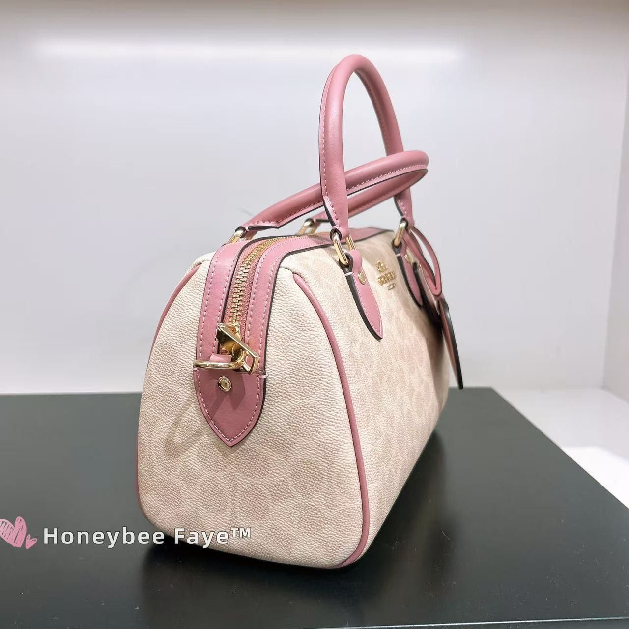 Coach Rowan Satchel Bag In Signature Canvas With Heart Charm CDB21 Size ONE SIZE - 4 Thumbnail