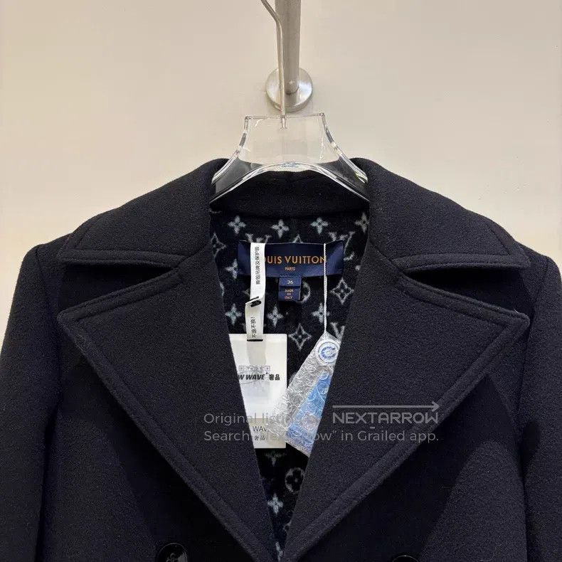 Louis Vuitton Louis Vuitton Black wool coat Size XS / US 0-2 / IT 36-38 - 3 Thumbnail