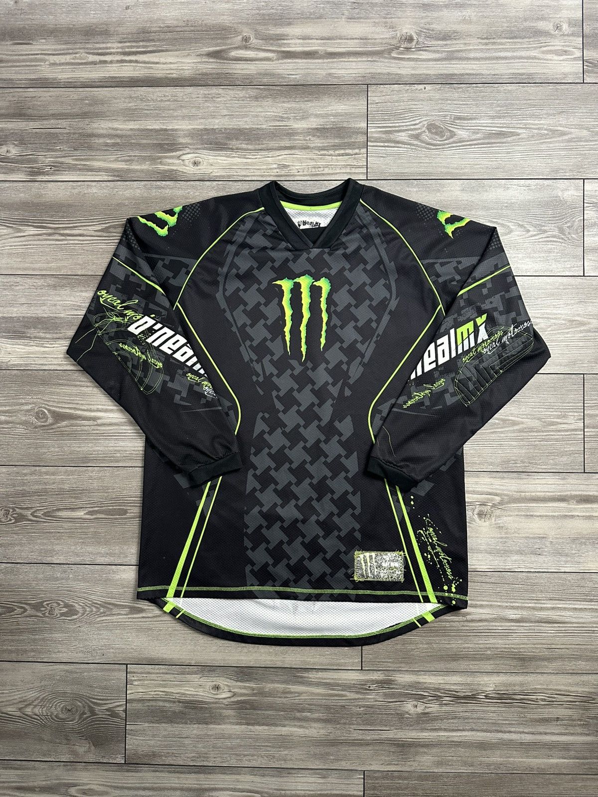 O'Neill × Vintage Crazy Vintage Y2K Monster x O’neil MX Jersey Size US XL / EU 56 / 4 - 1 Thumbnail