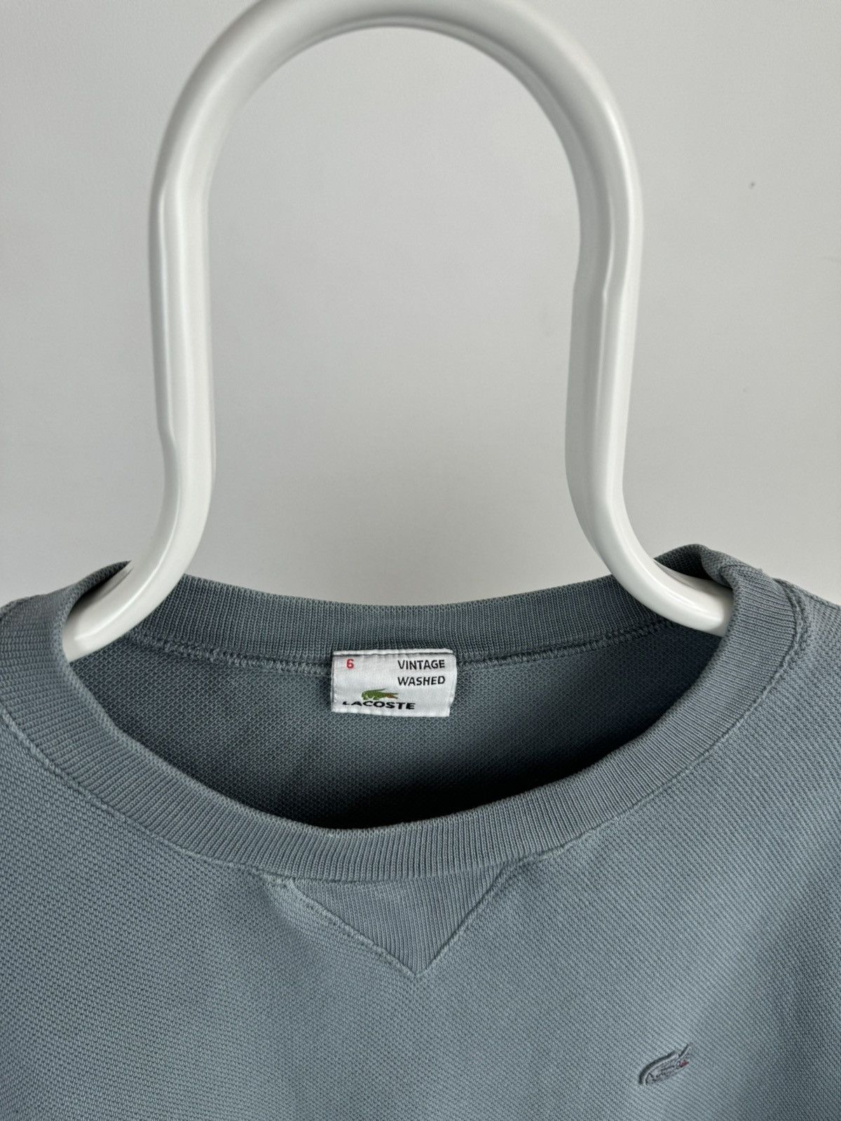 Lacoste Lacoste Vintage Washed Sweatshirt Size US XL / EU 56 / 4 - 2 Thumbnail