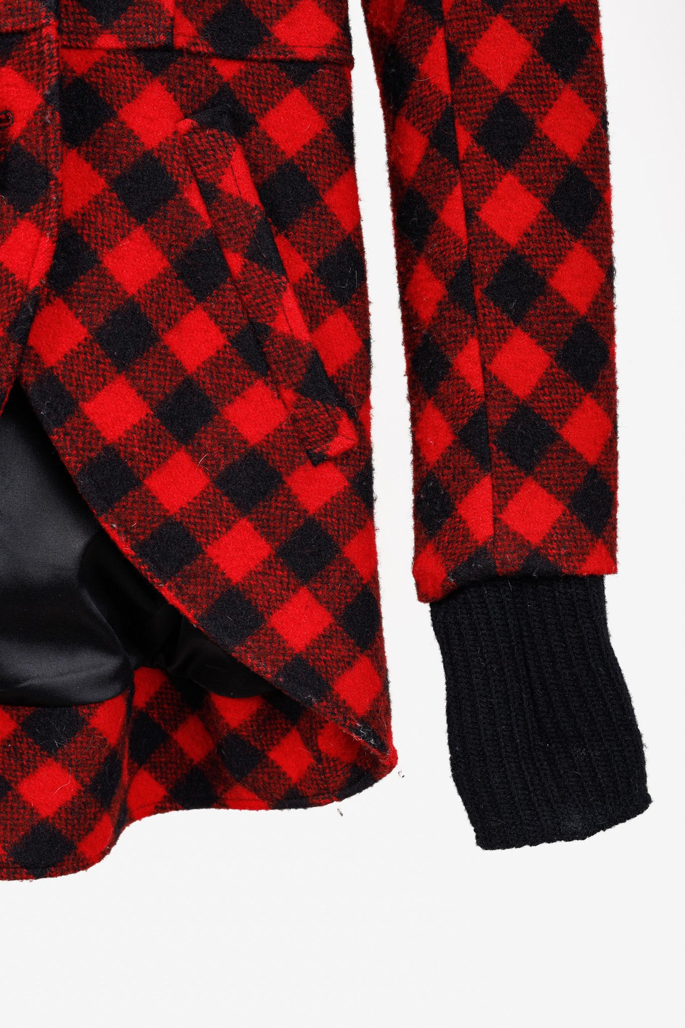 SMYTHE Smythe AW/11 Red Buffalo Check Riding Jacket Size M / US 6-8 / IT 42-44 - 6 Thumbnail