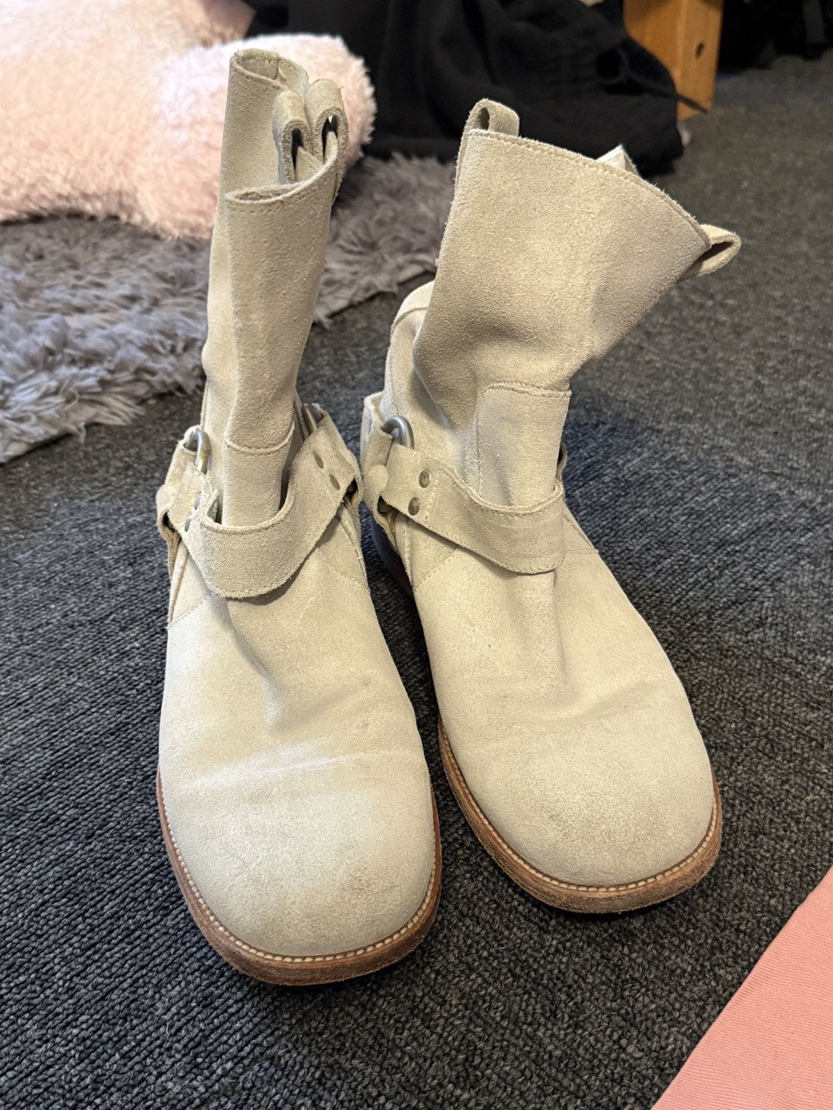 Maison Margiela Maison Margiela Suede Harness Western Boots Size US 7.5 / IT 37.5 - 3 Thumbnail