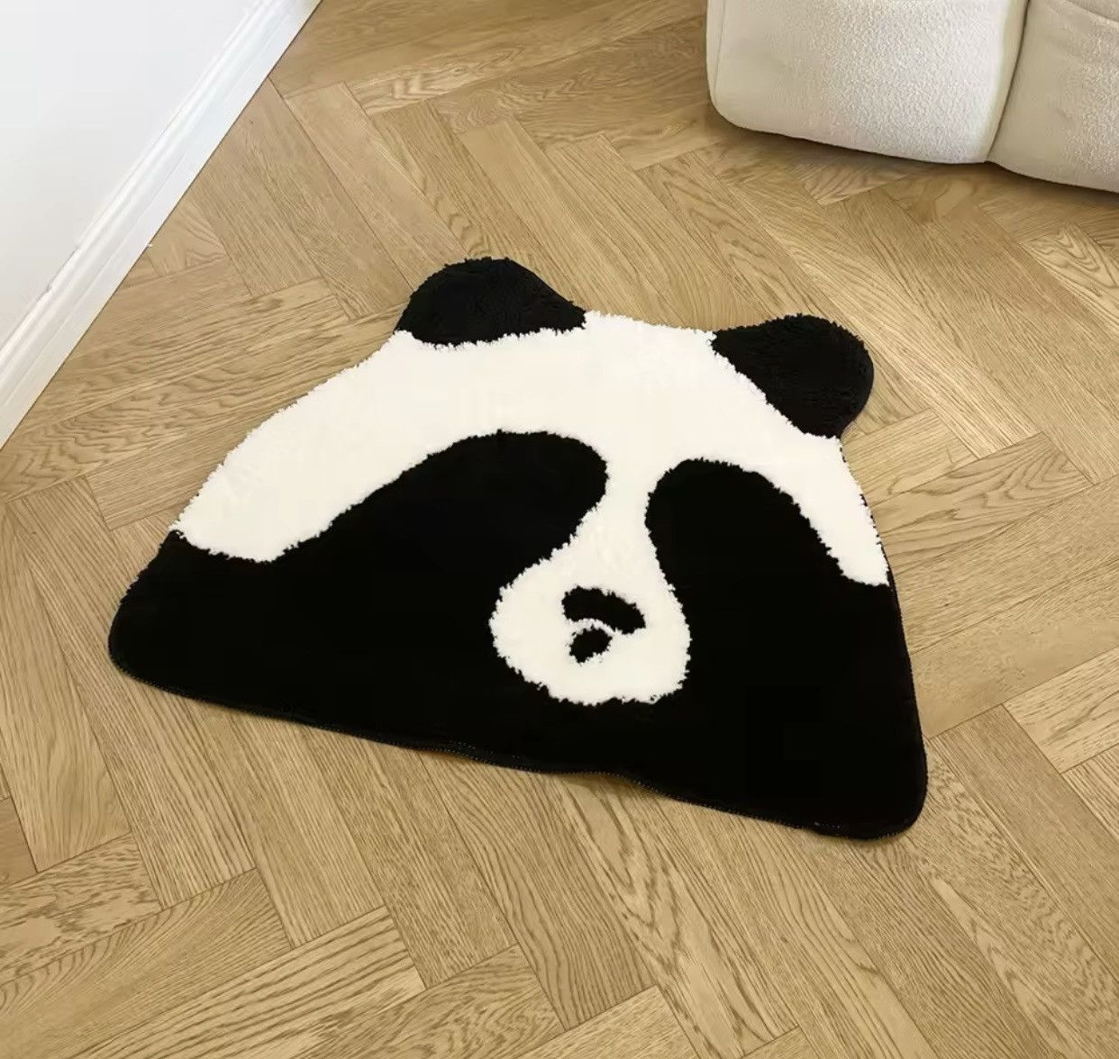 Other Cute Chinese Panda Tufting Mat Black White Size ONE SIZE - 6 Thumbnail