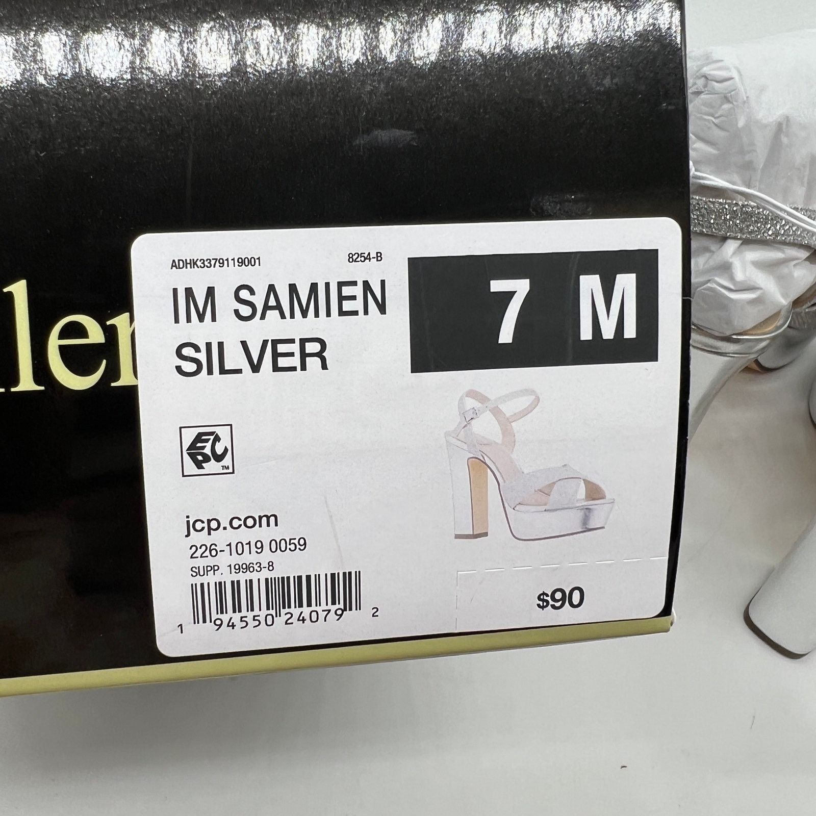 Other I. Miller Womens Samien Heeled Sandals Silver Size 7M Size US 7 / IT 37 - 9 Thumbnail