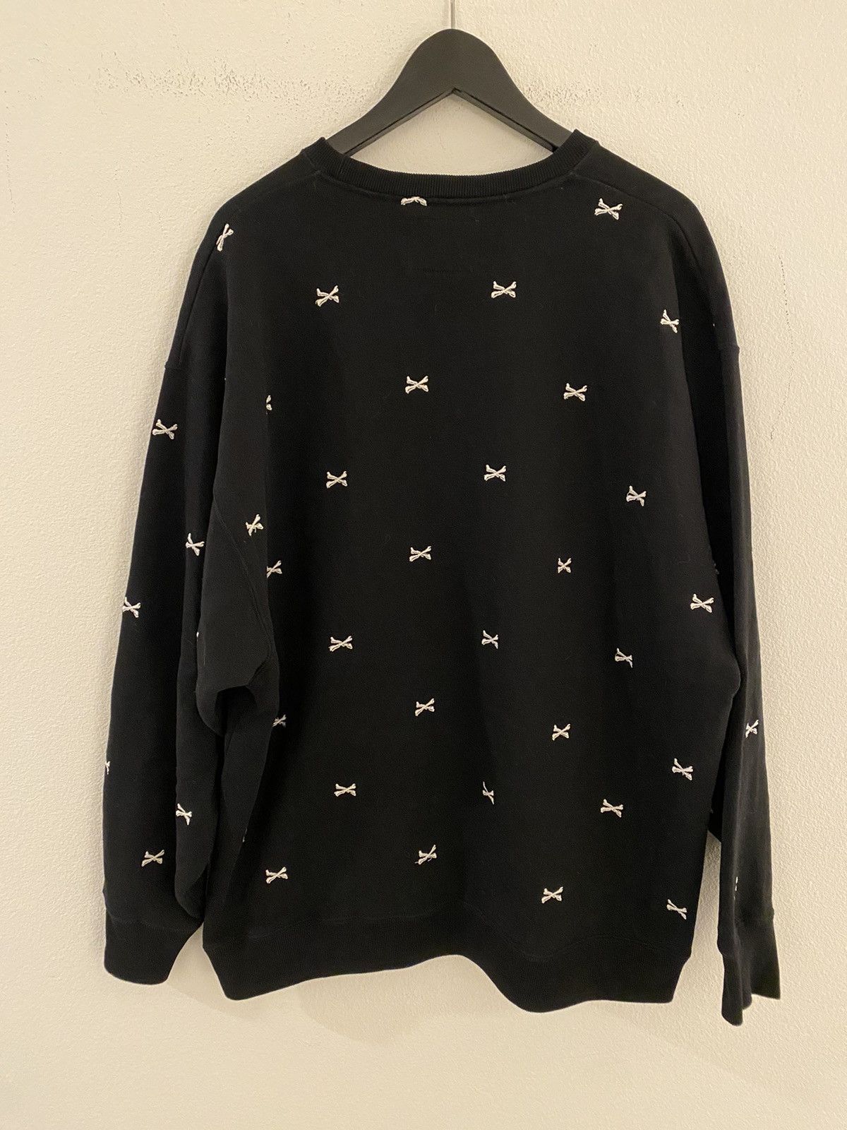 Wtaps WTAPS Acne Bones Crew Sweatshirt Black XL Size US XL / EU 56 / 4 - 2 Thumbnail