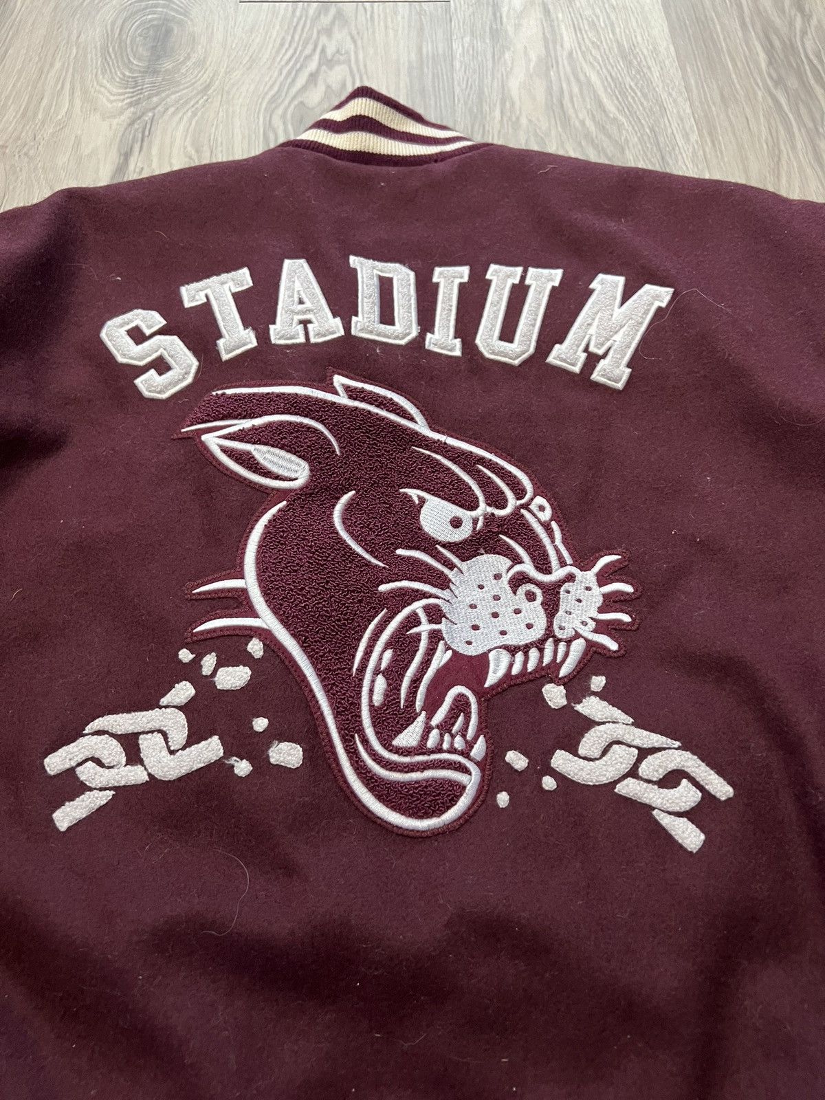 Stadium Goods Stadium Goods Panther Leather Letterman’s Jacket Size US XXL / EU 58 / 5 - 3 Thumbnail