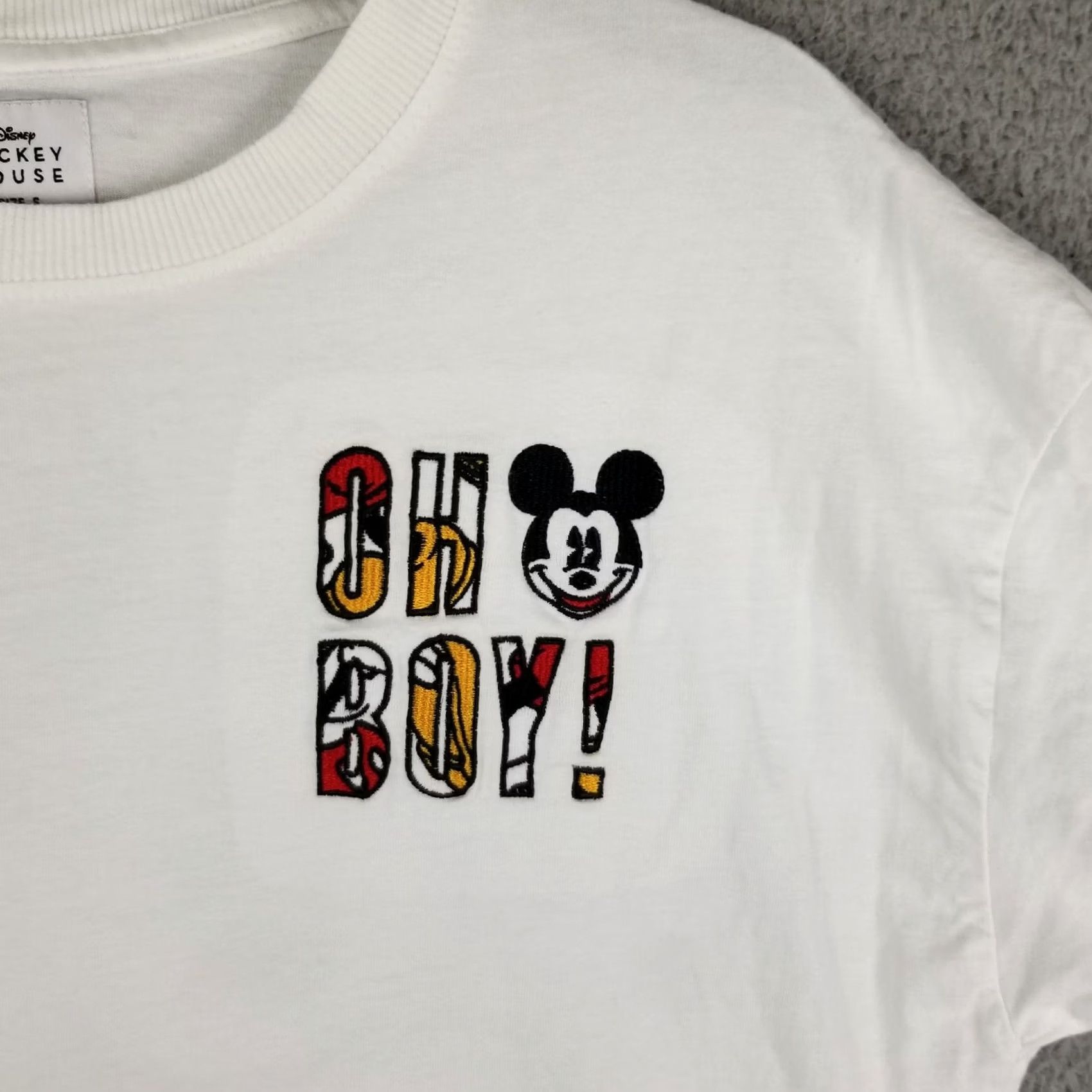 Disney Disney Shirt Adult Small Mickey Oh Boy Big Print Embroidered Front Size US S / EU 44-46 / 1 - 3 Thumbnail
