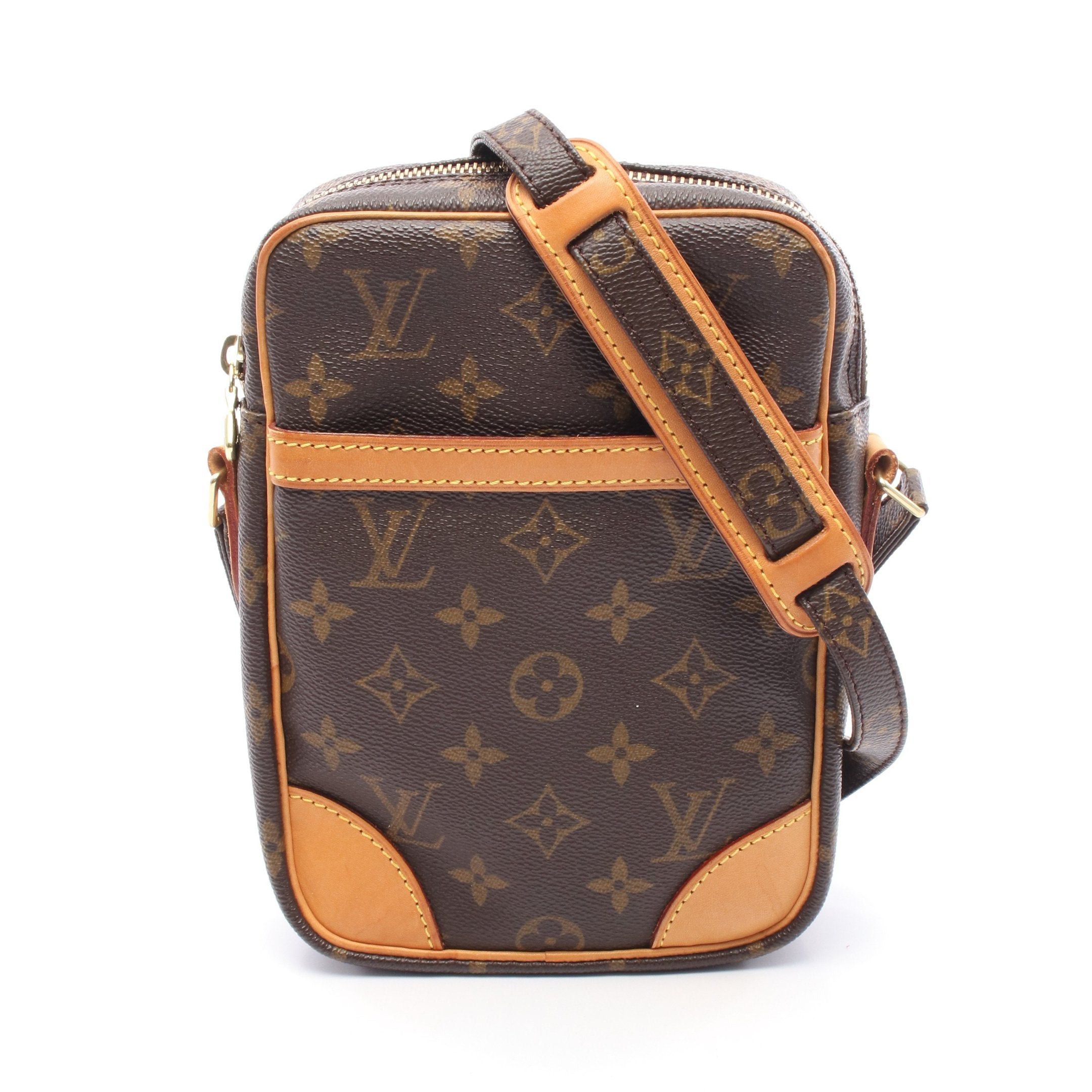 Louis Vuitton Louis Vuitton Danube Monogram Shoulder Bag Leather Brown Size ONE SIZE - 1 Thumbnail