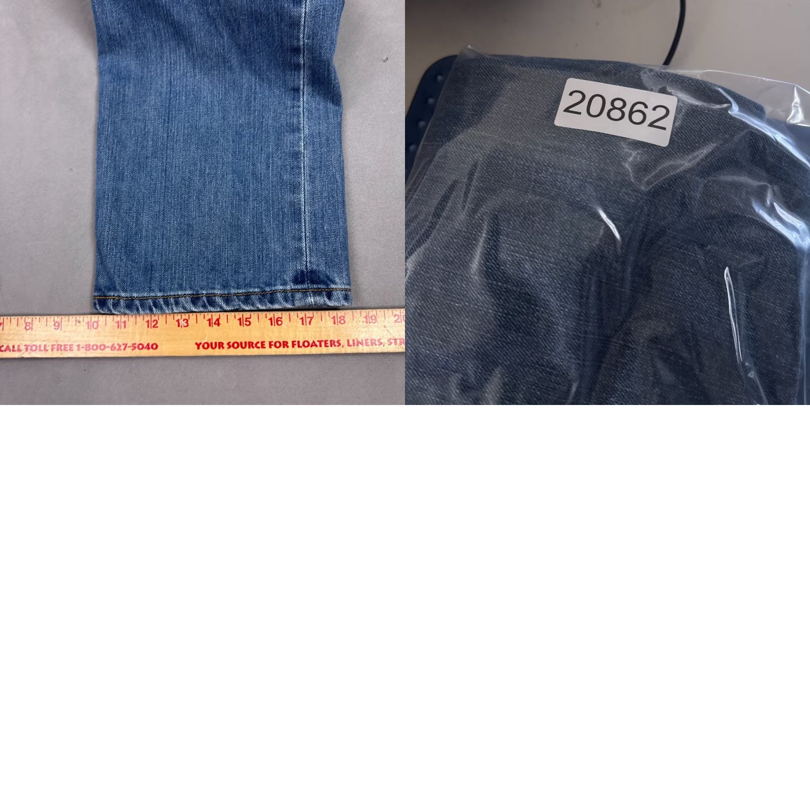Levi's Levi's 501 Jeans Mens 32x32 Blue Denim Button Fly Faded Washout Vintage No? (Tag34x32) Size US 34 / EU 50 - 10 Thumbnail