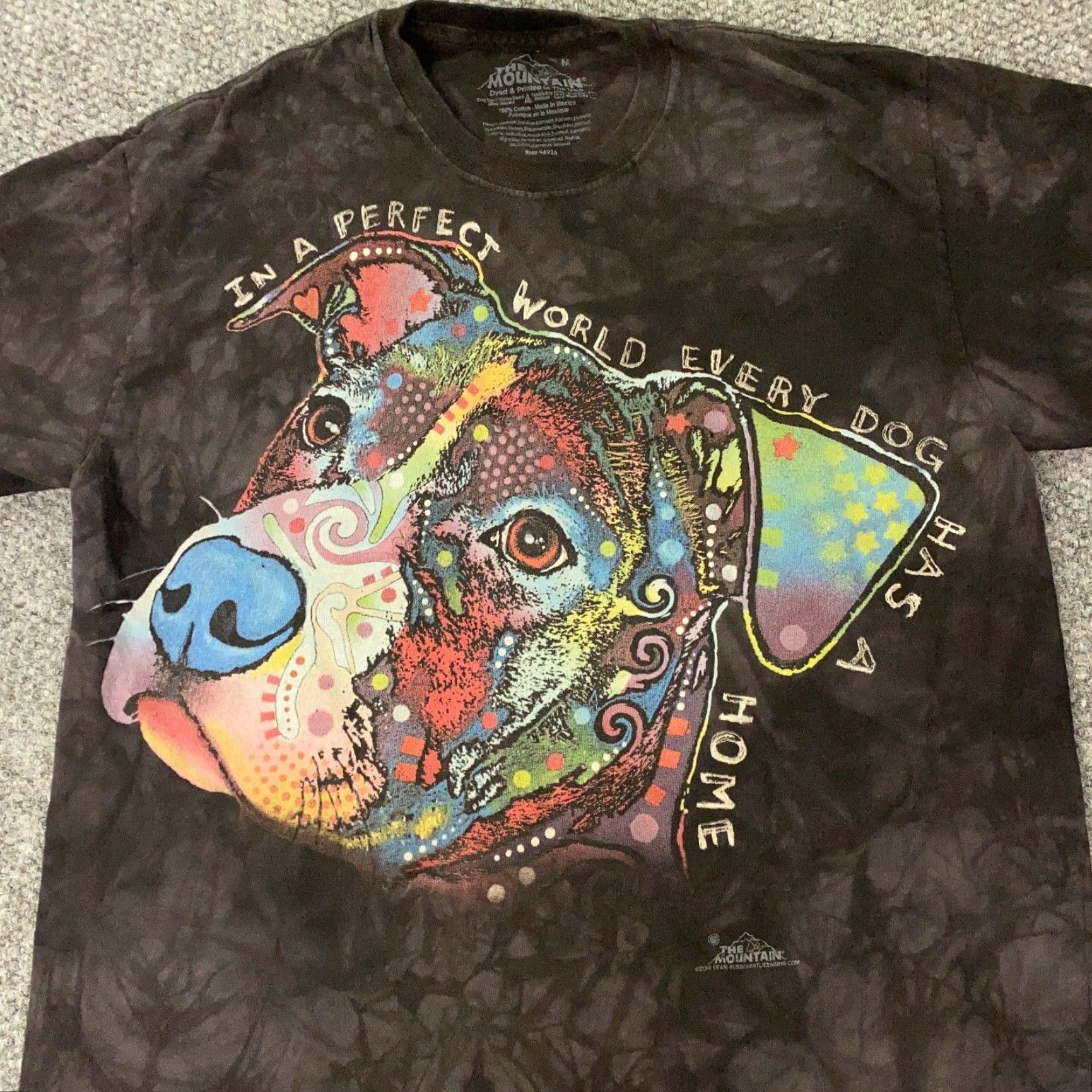 The Mountain VINTAGE The Mountain Shirt Mens M Black Dog Art Puppy All Over Print Shirt Adult Medium Black Graphic Print Mens T-Shirt 90s Theme Dogs Size US M / EU 48-50 / 2 - 2 Thumbnail
