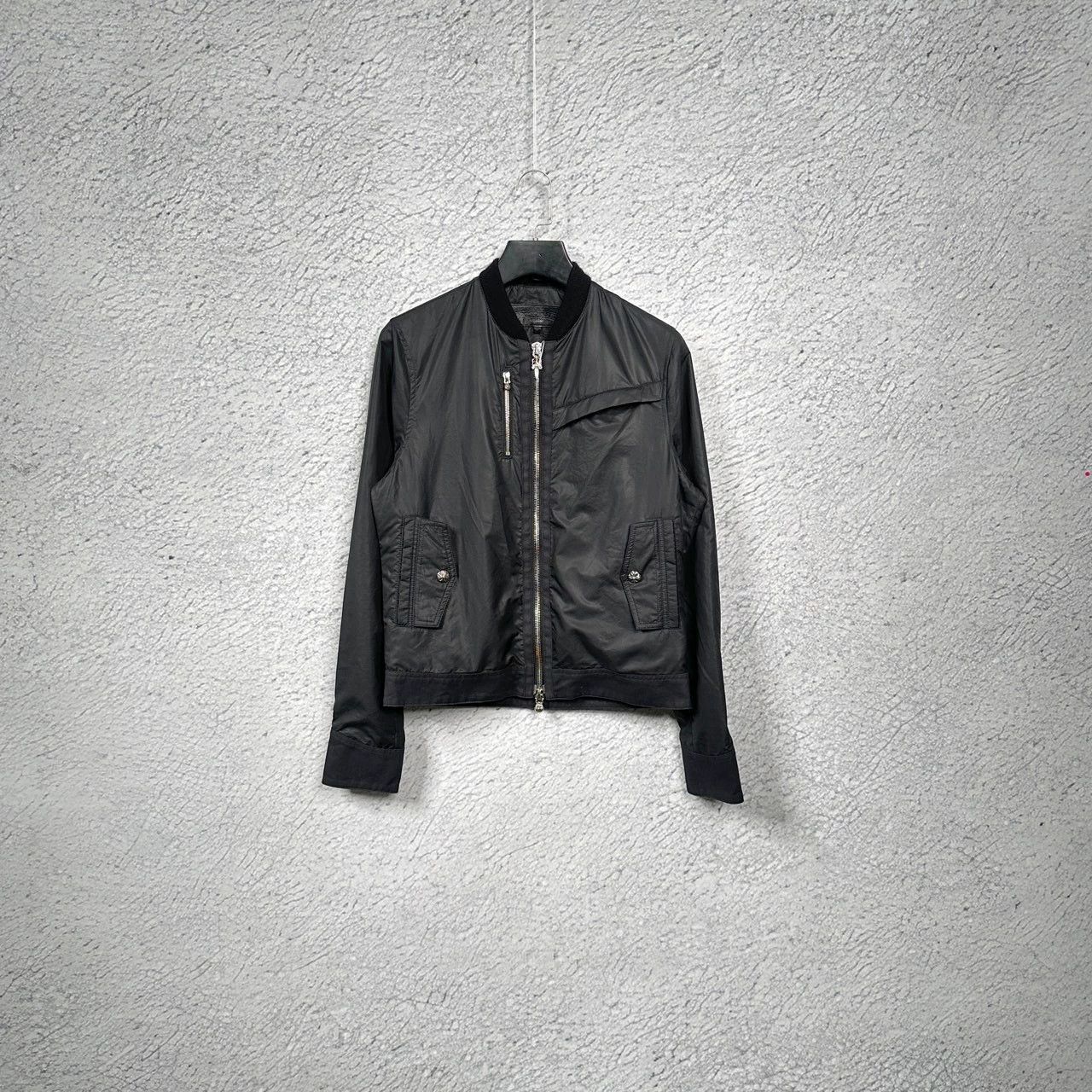 Chrome Hearts chrome hearts nylon zip jacket in black Size US S / EU 44-46 / 1 - 1 Thumbnail