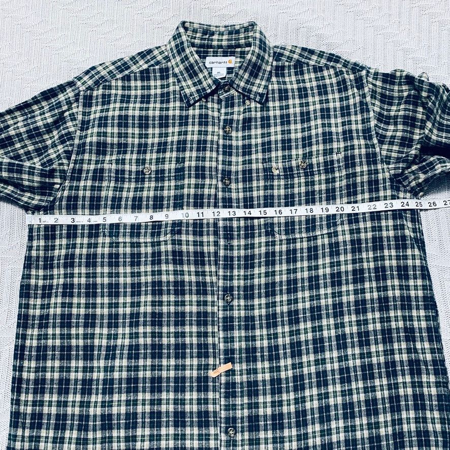 Carhartt Carhartt green plaid flannel button down Size US XL / EU 56 / 4 - 6 Thumbnail