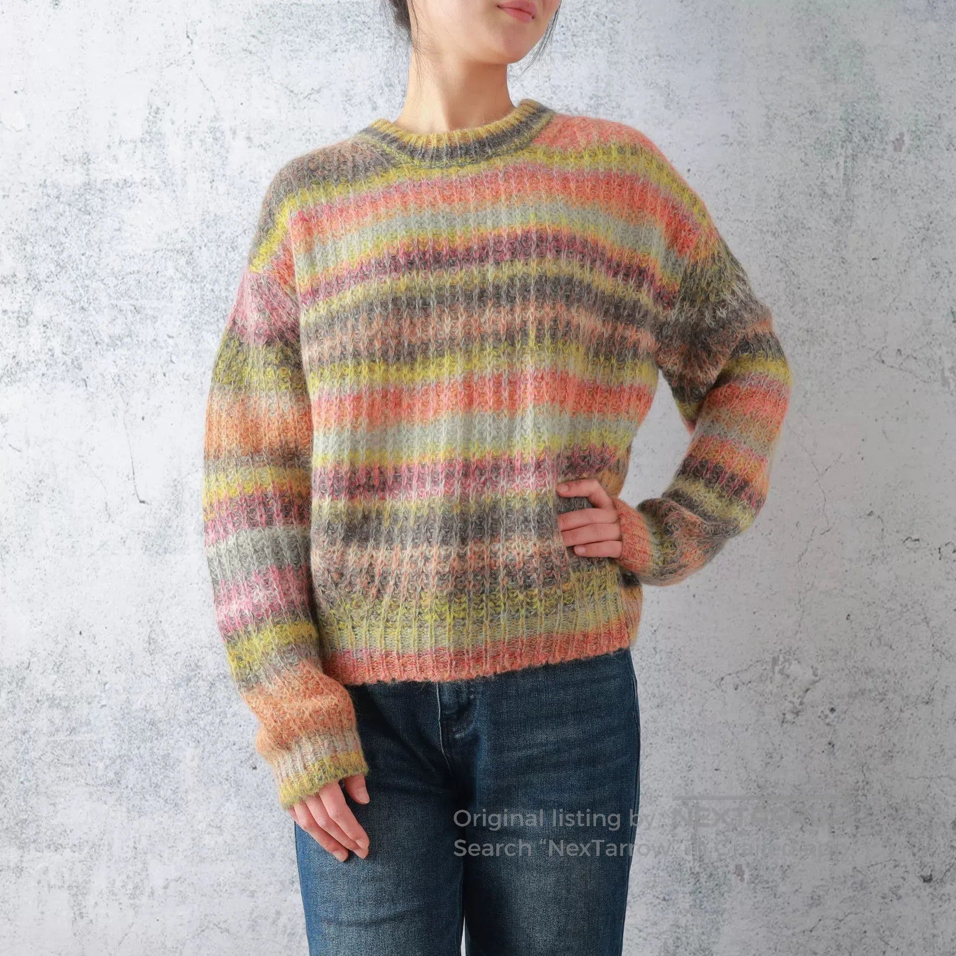 Acne Studios Acne Studios Rainbow Stripe Mohair Top. Size M / US 6-8 / IT 42-44 - 1 Thumbnail