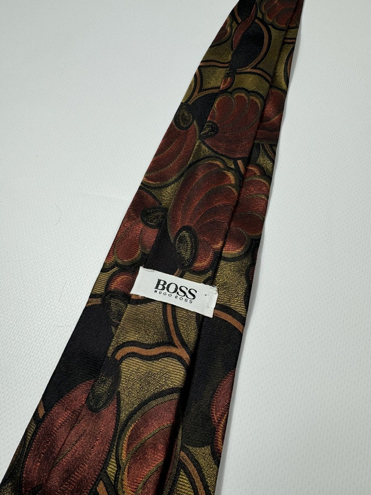 Hugo Boss × Vintage Vintage handmade Hugo Boss tie Size ONE SIZE - 1 Thumbnail