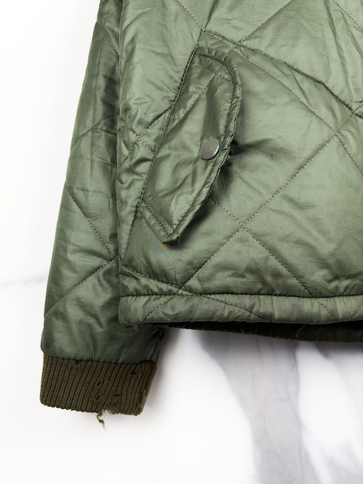 Helmut Lang AW96 Helmut Lang Mainline Quilted Bomber Jacket Olive Size US S / EU 44-46 / 1 - 4 Thumbnail