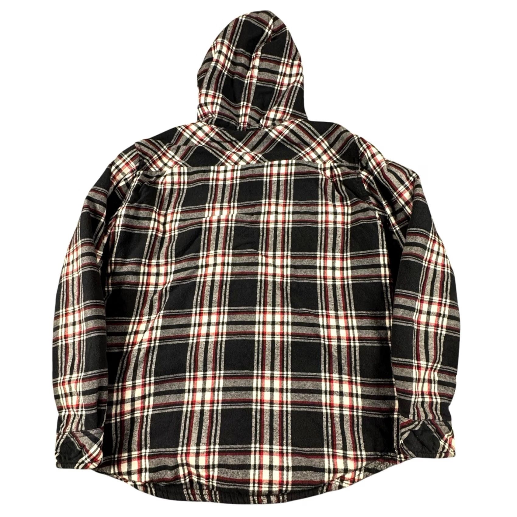Vintage Boston Traders Hooded Jacket Heavyweight Outdoor Sherpa Flannel Men's Medium Red Size US M / EU 48-50 / 2 - 7 Thumbnail
